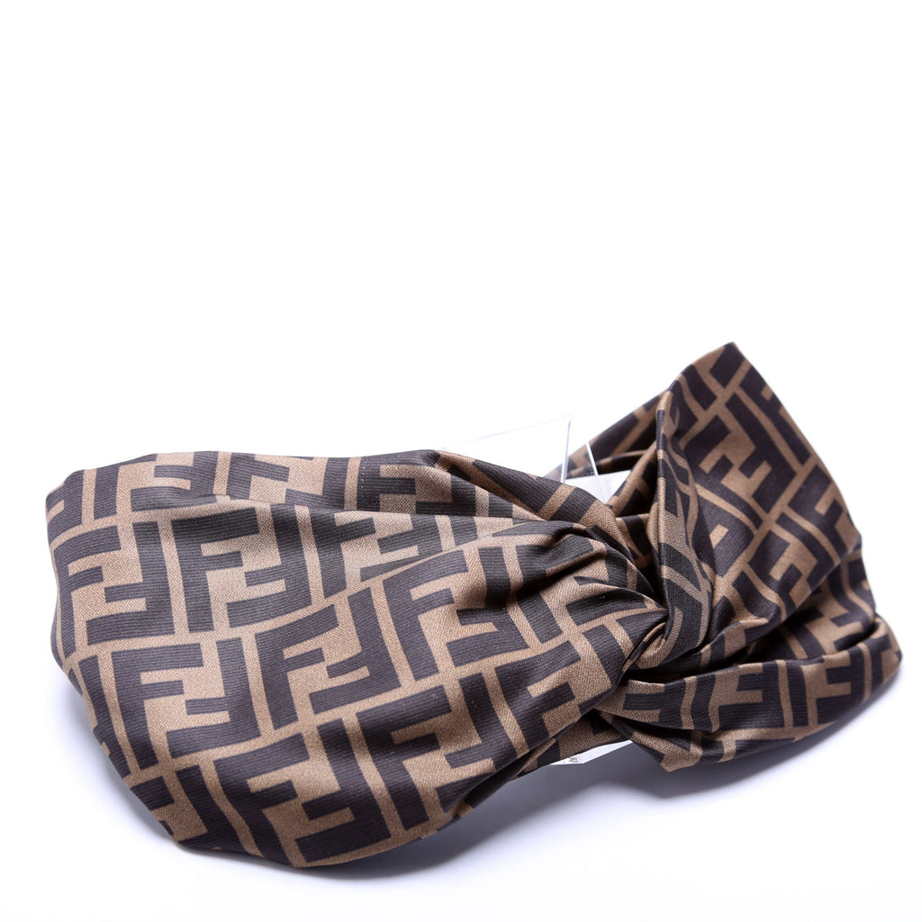 FF Band Silk Headband Brown