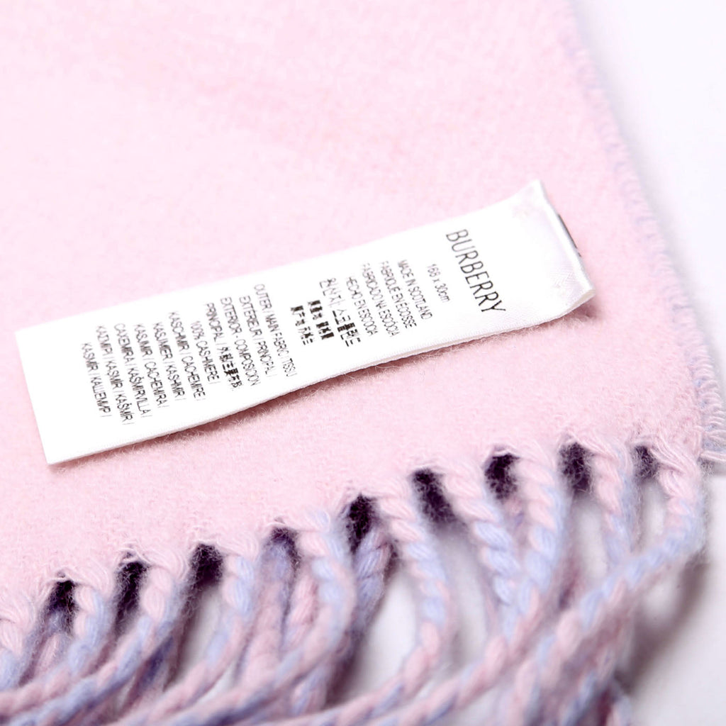 Mint/Sugar Reversible Cashmere Scarf Purple/Pink