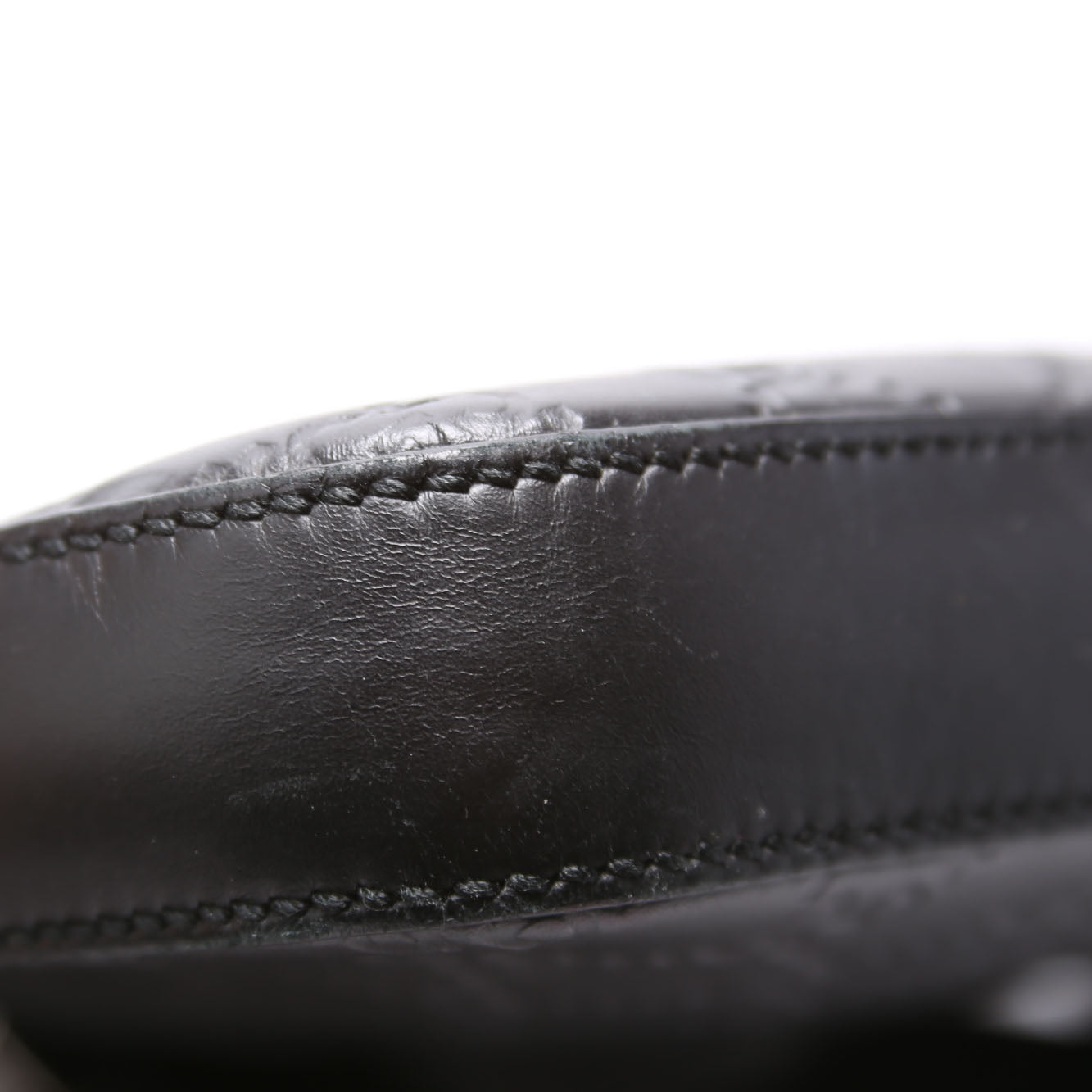 406410 Flat Messenger Small Guccissima Black