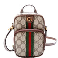 Gucci 671682 GG Supreme Ophidia Mini Shoulder Bag Brown