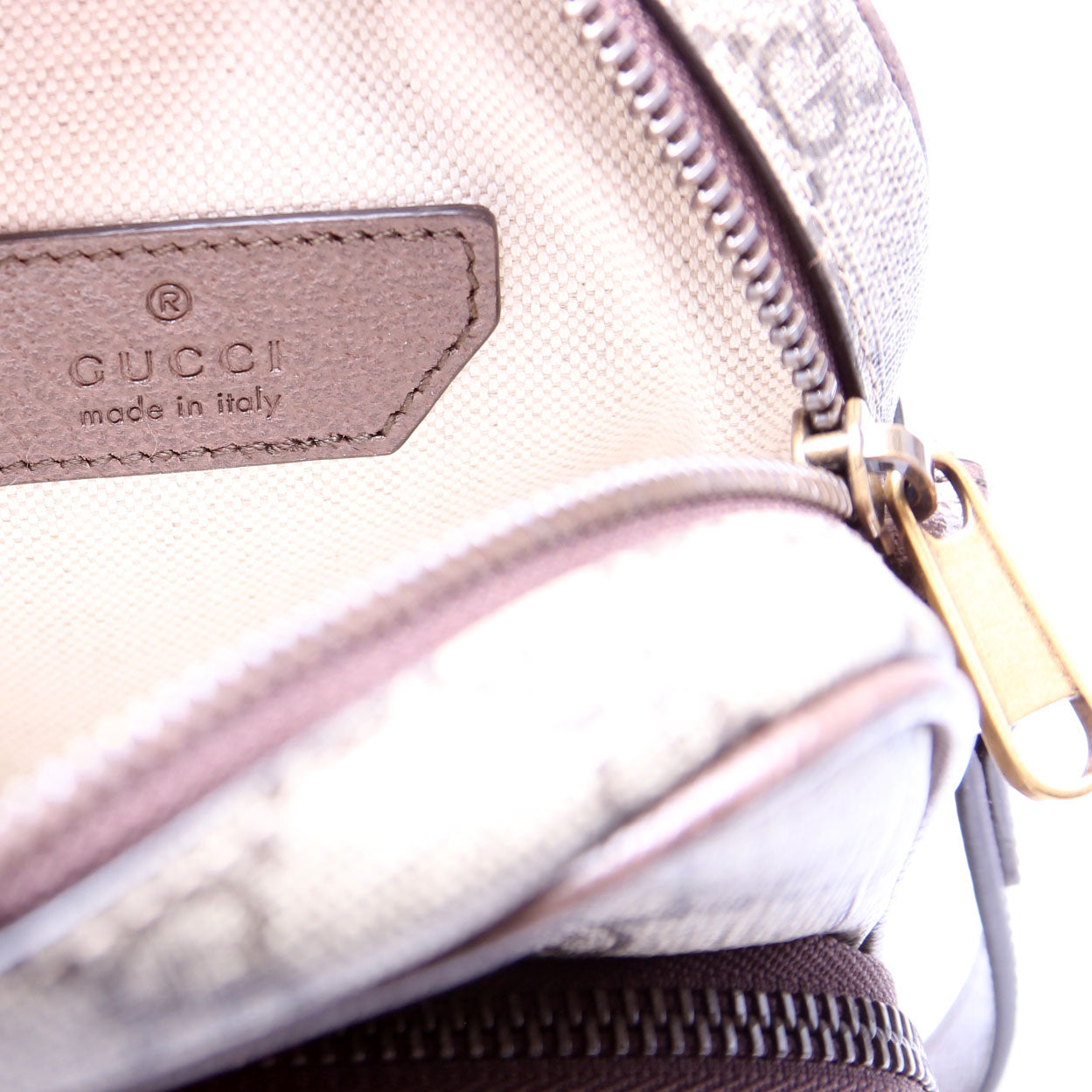 Gucci 671682 GG Supreme Ophidia Mini Shoulder Bag Brown