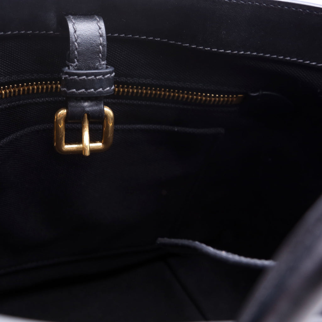 Miu Miu Logo Straw Top Handle