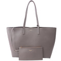 Shopping Bag East/West Supple Leather Grey