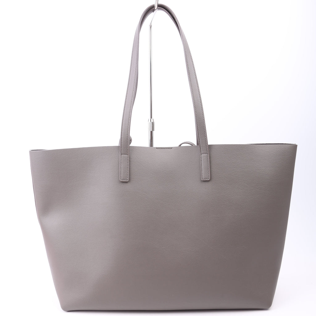 Shopping Bag East/West Supple Leather Grey