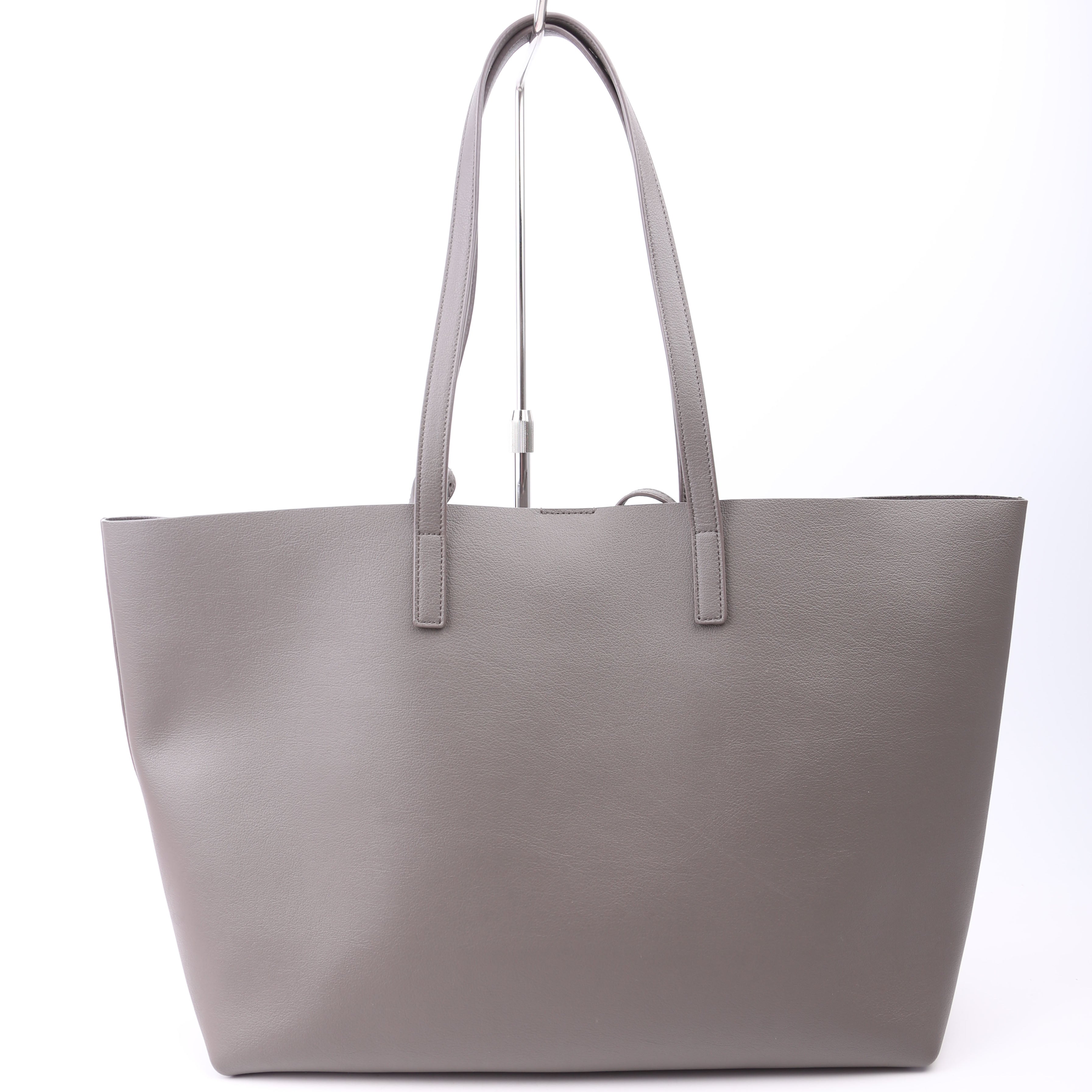 Shopping Bag East/West Supple Leather Grey