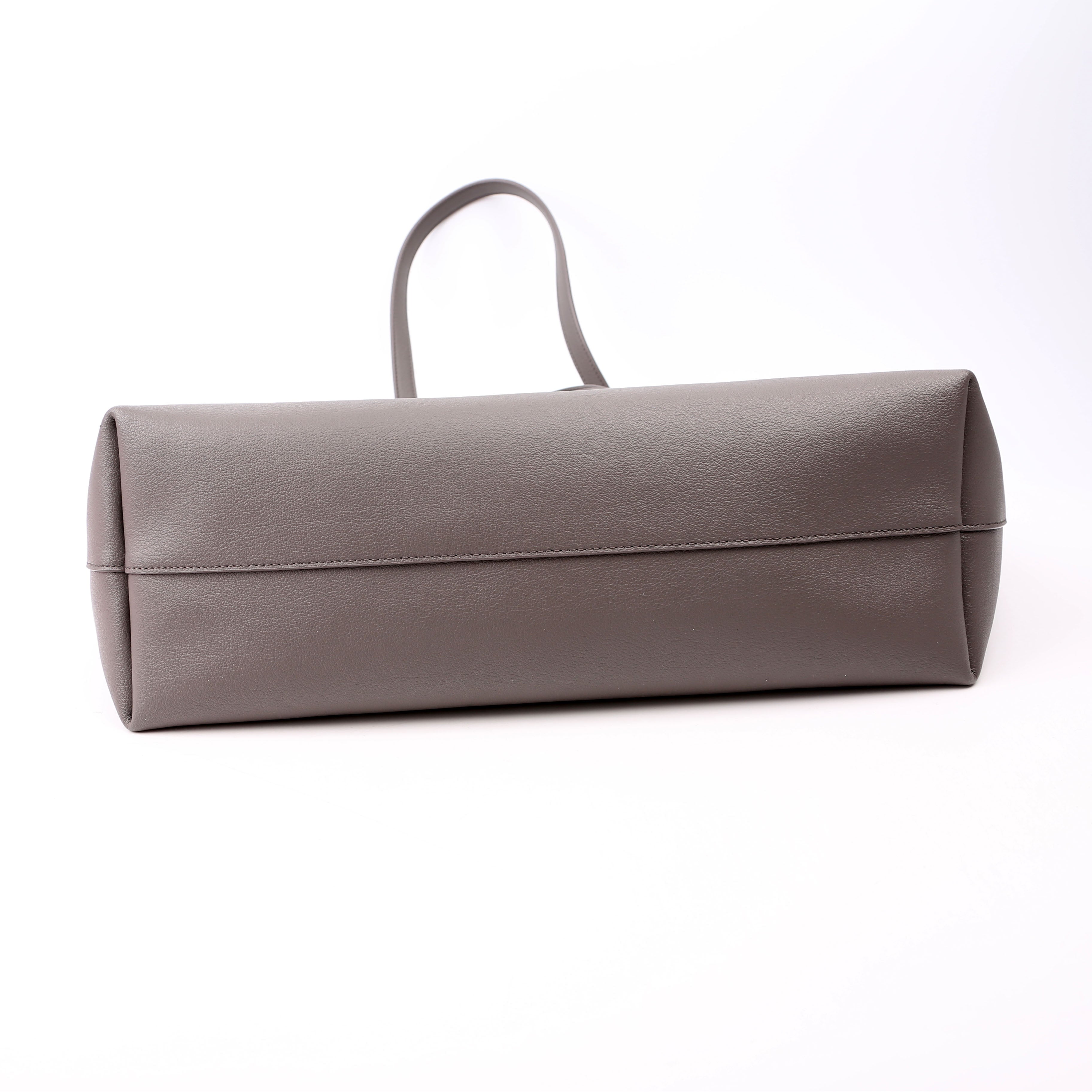 Shopping Bag East/West Supple Leather Grey