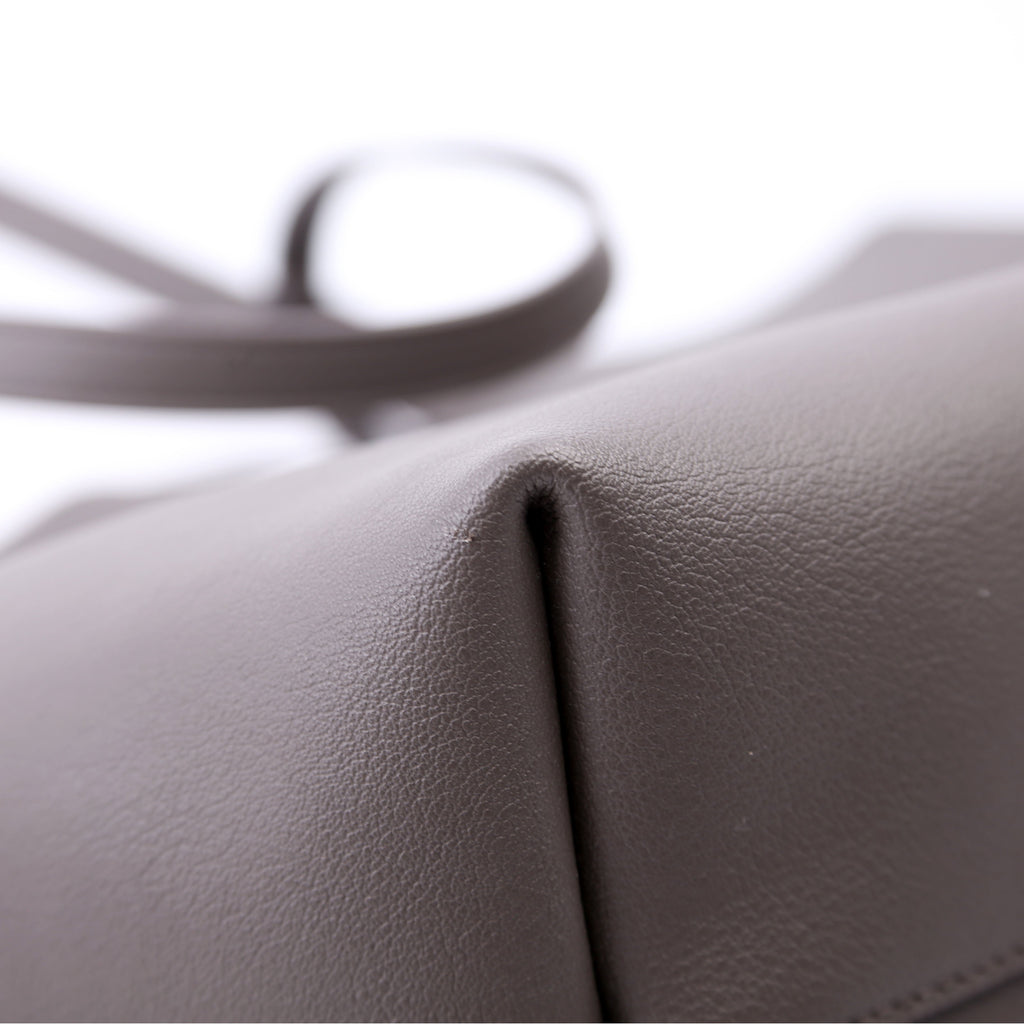 Shopping Bag East/West Supple Leather Grey