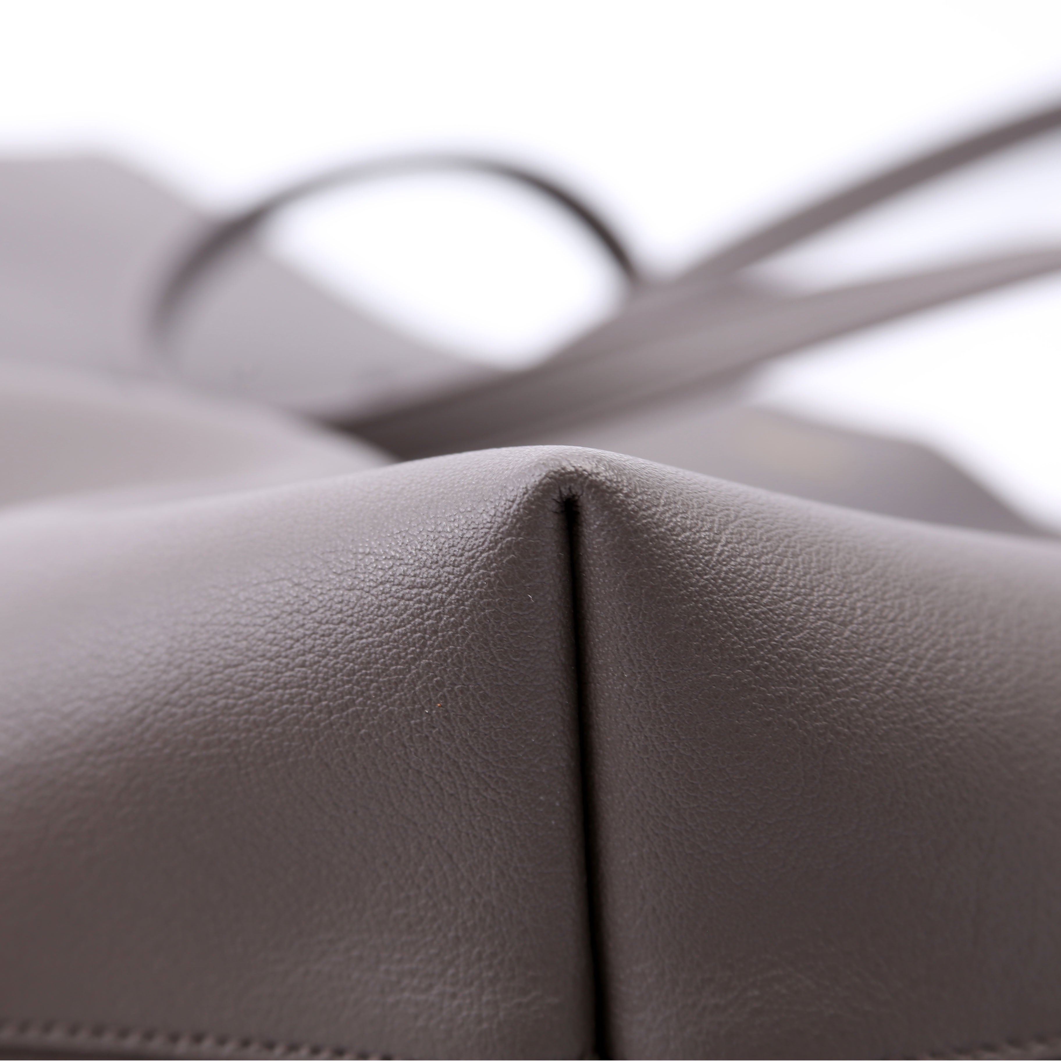 Shopping Bag East/West Supple Leather Grey