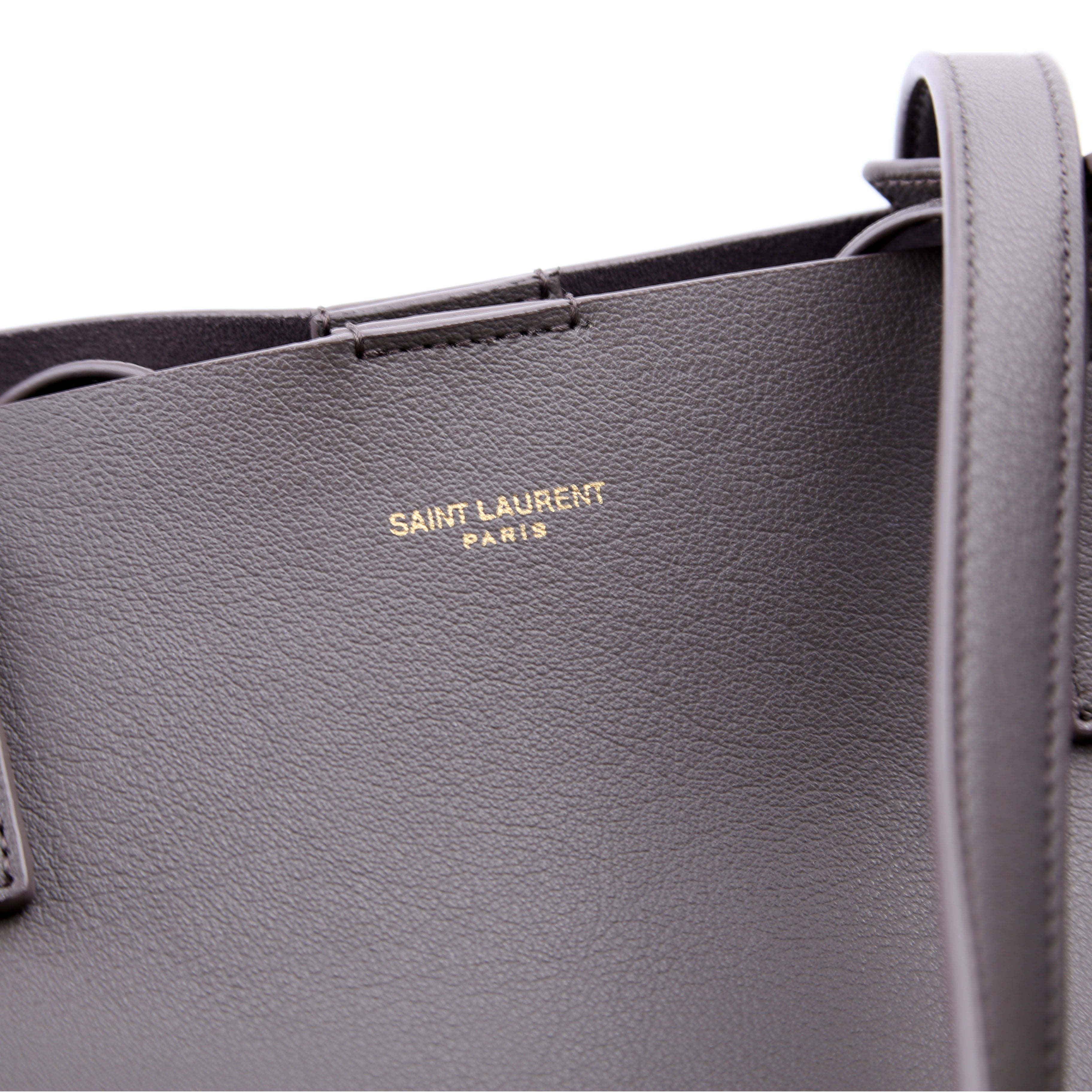 Shopping Bag East/West Supple Leather Grey