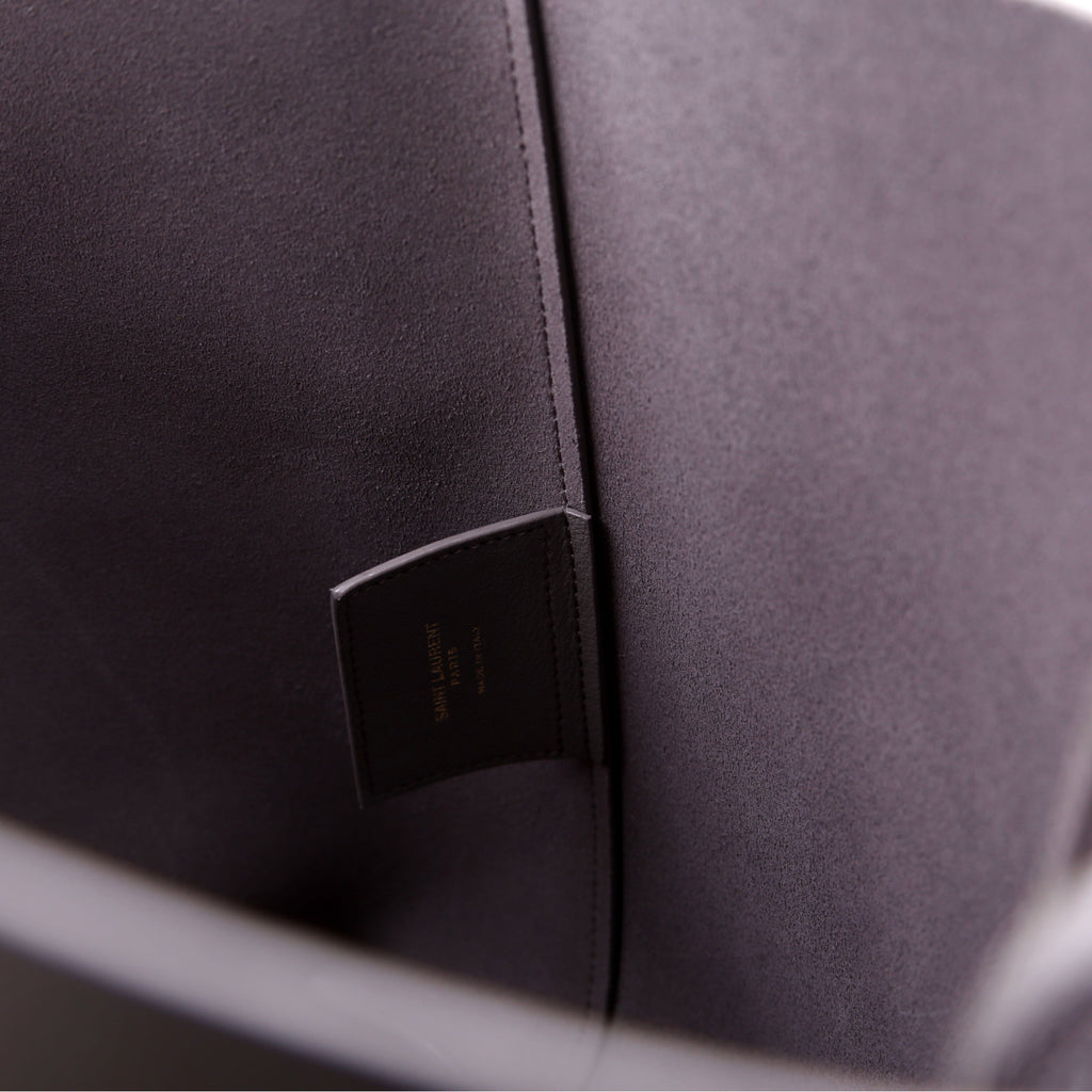 Shopping Bag East/West Supple Leather Grey