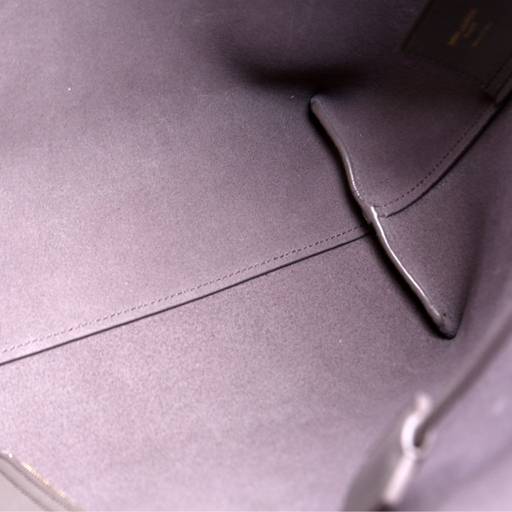 Shopping Bag East/West Supple Leather Grey