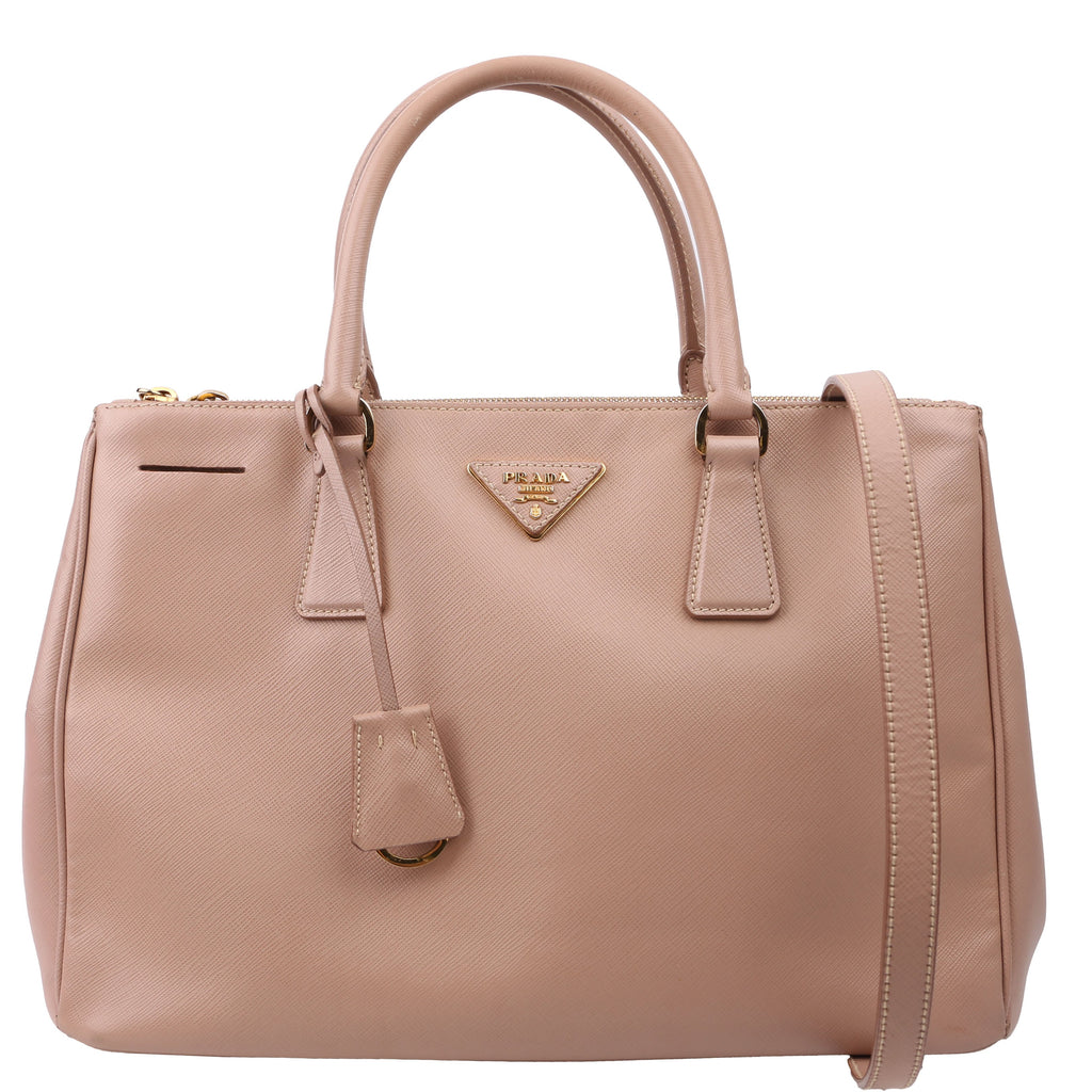 Prada Saffiano Galleria Medium Tan