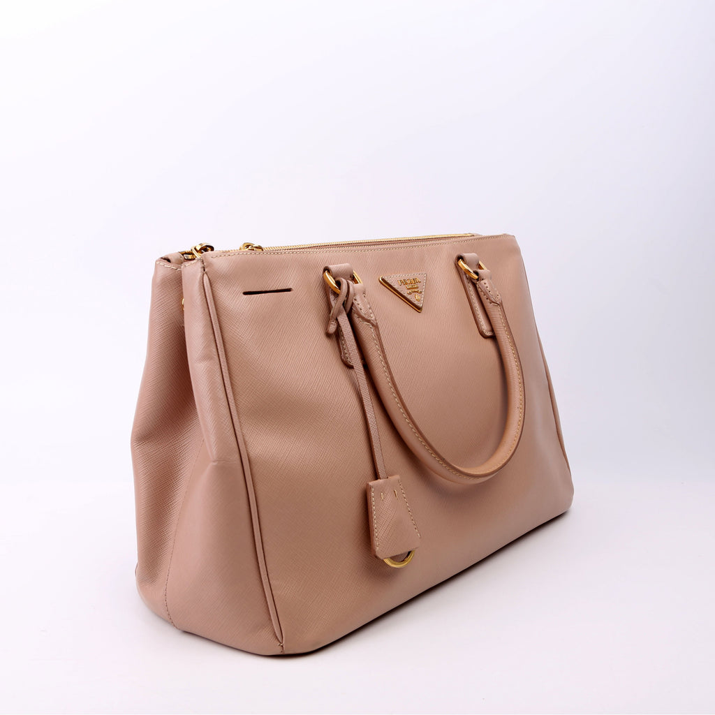 Prada Saffiano Galleria Medium Tan