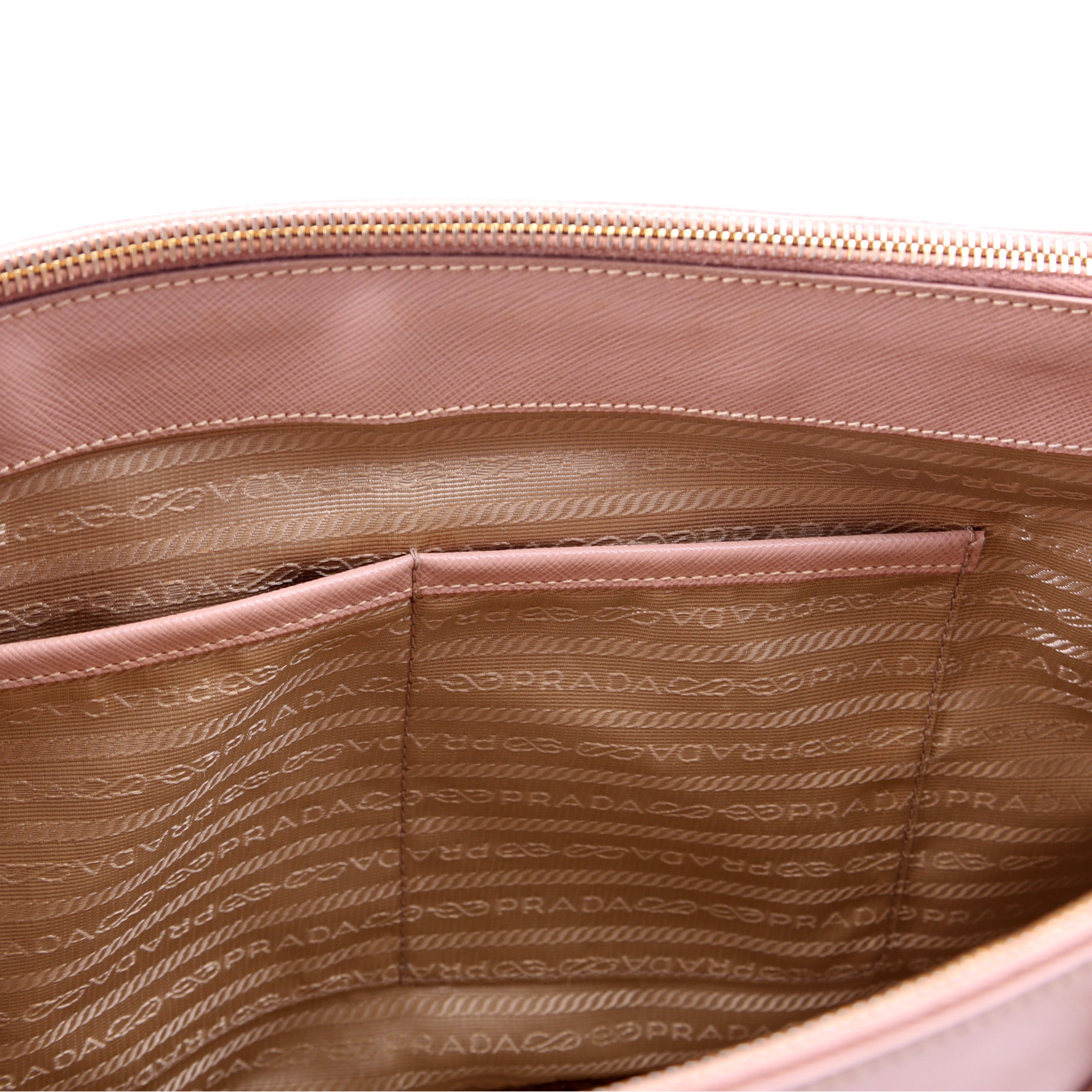 Prada Saffiano Galleria Medium Tan