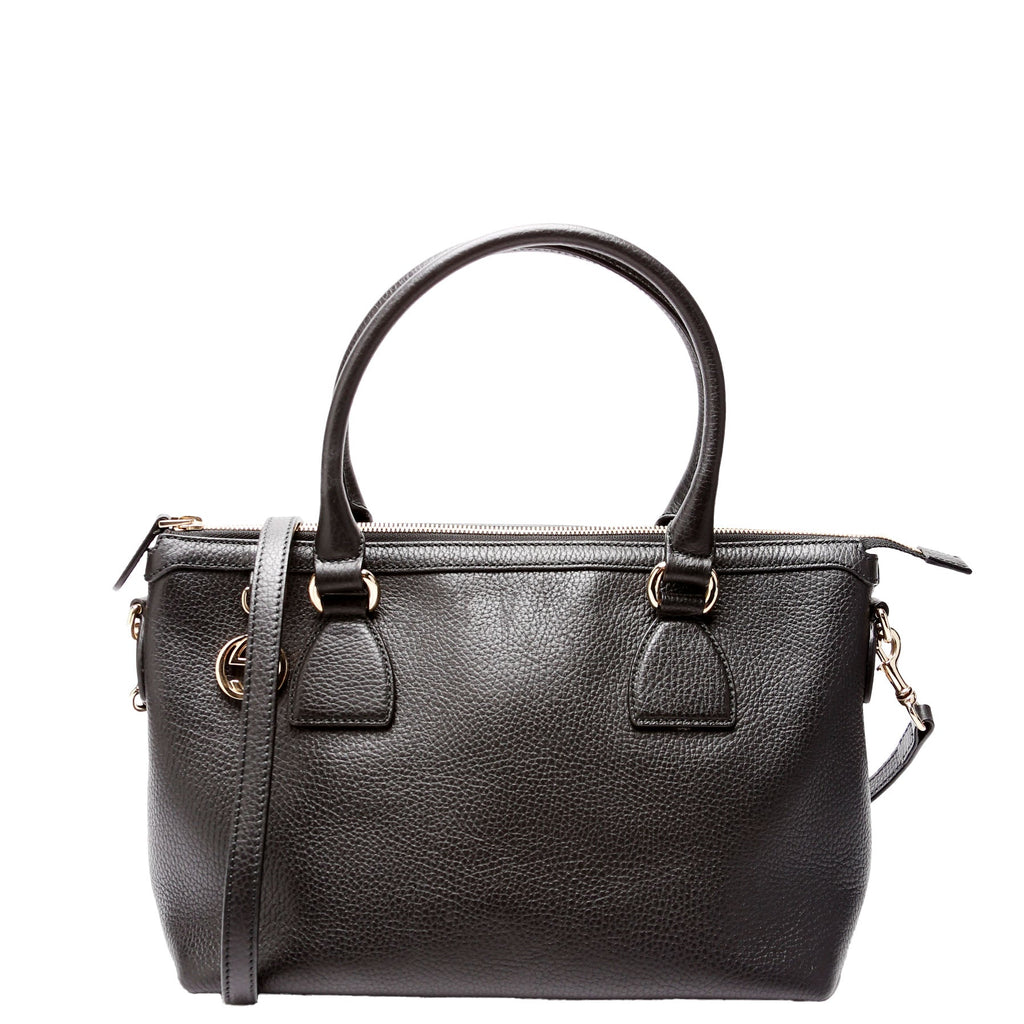 449659 GG Charm Satchel Black