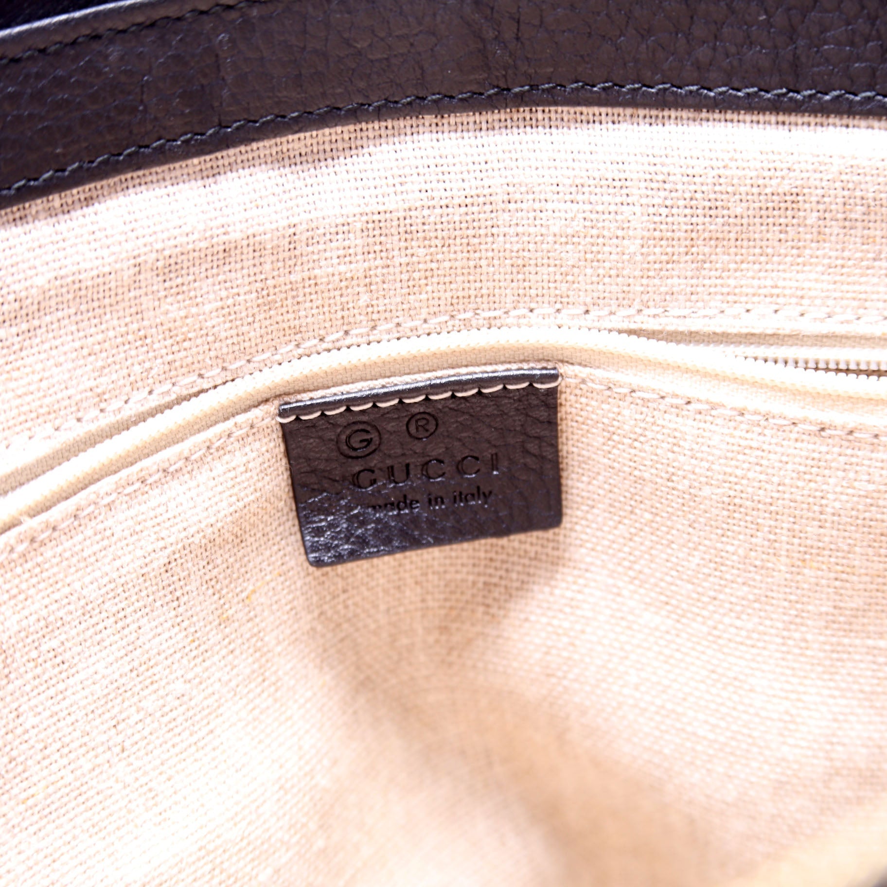449659 GG Charm Satchel Black