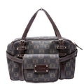Mini Boston Bag Anagram Canvas Vintage Brown