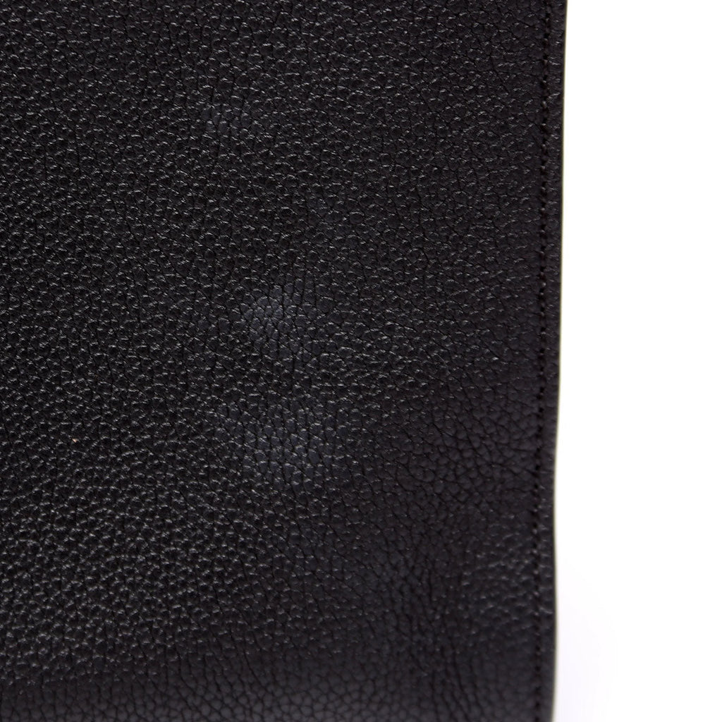 7VA491 Roma Leather Flat Pouch Black