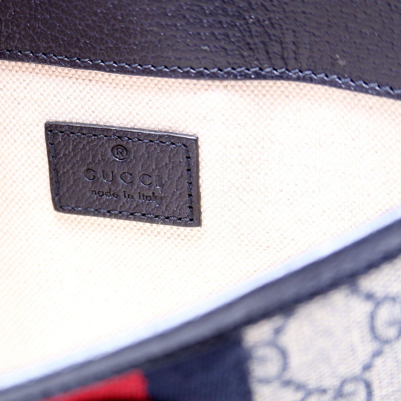 Gucci 674081 GG Supreme Ophidia Belt Bag Navy