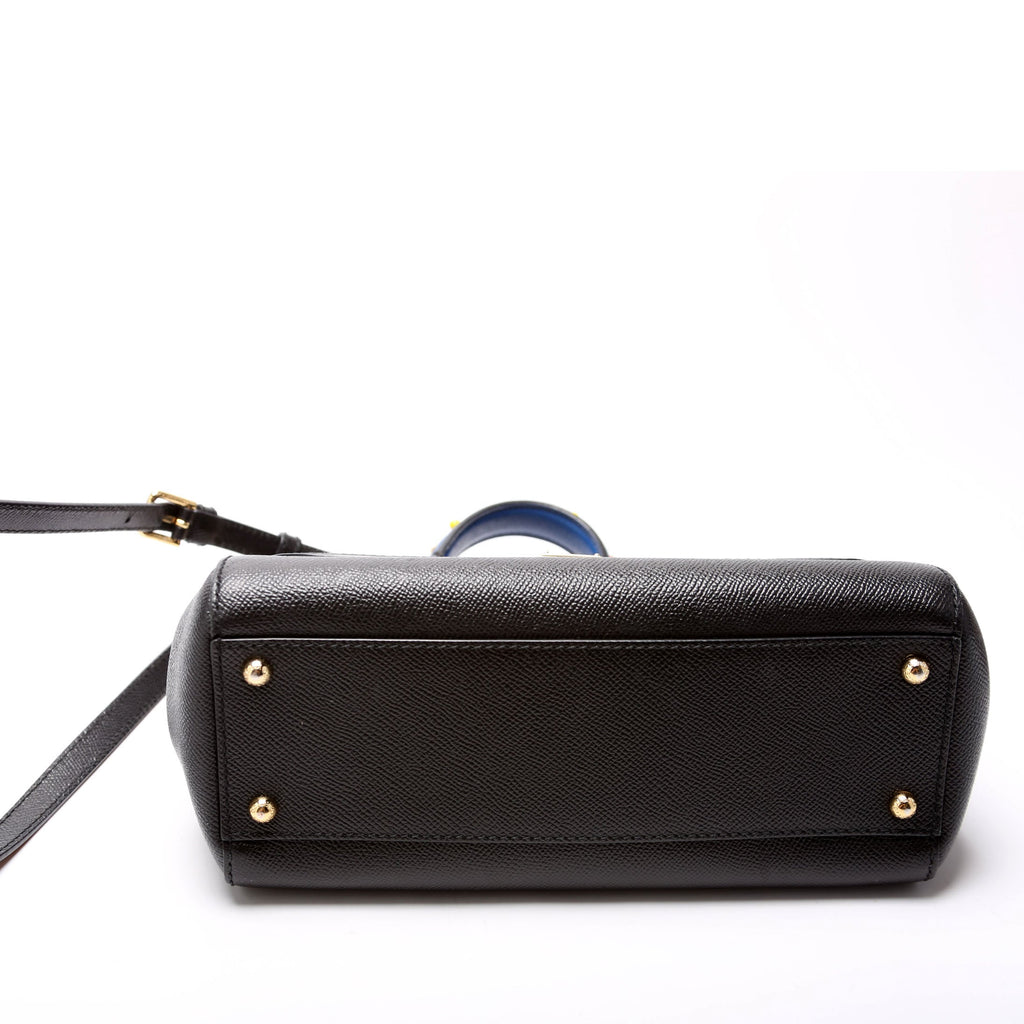 Miss Sicily Small Top Handle Black/Multicolor