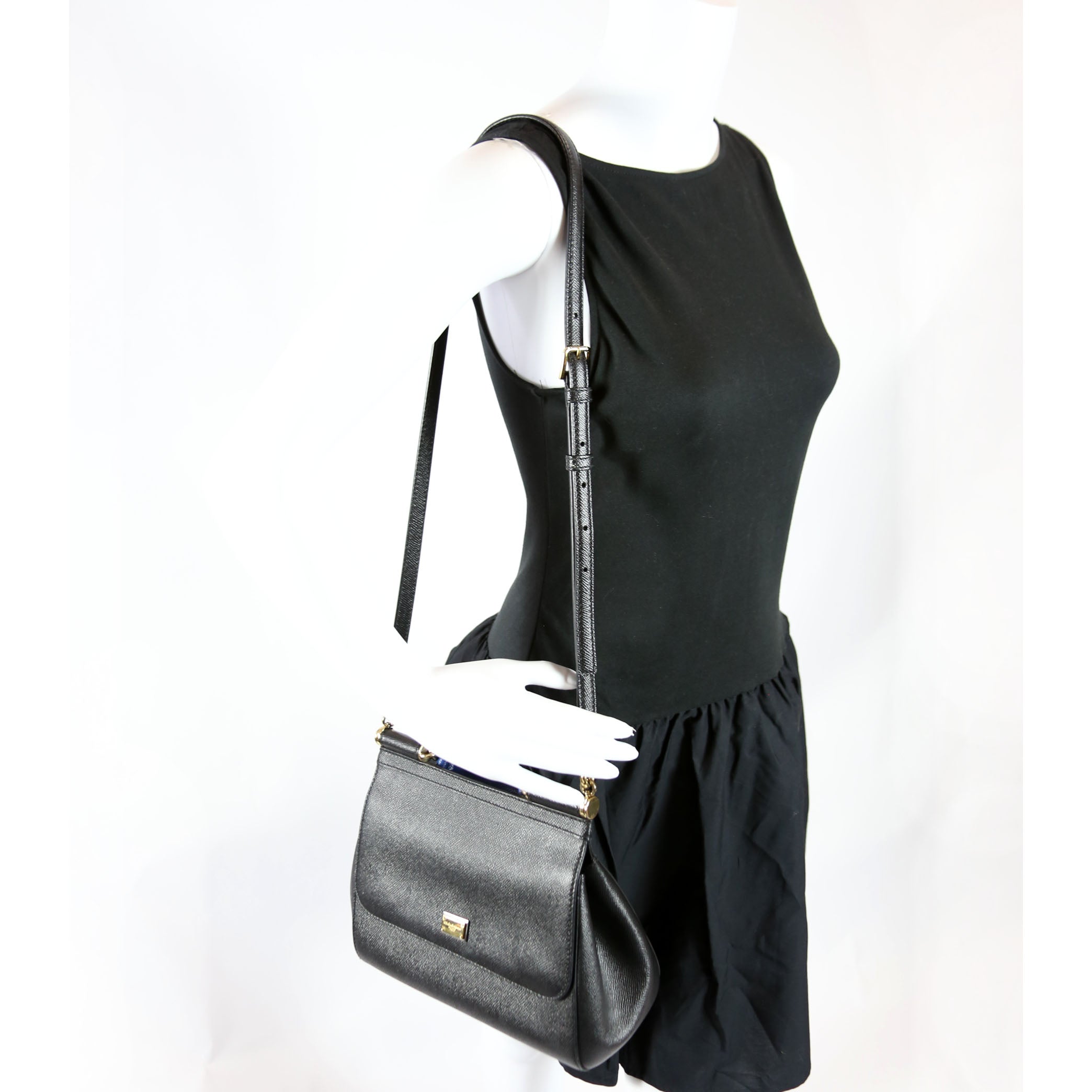 Miss Sicily Small Top Handle Black/Multicolor