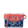 4072491 Graffiti Leather Macken Crossbody Red/Blue