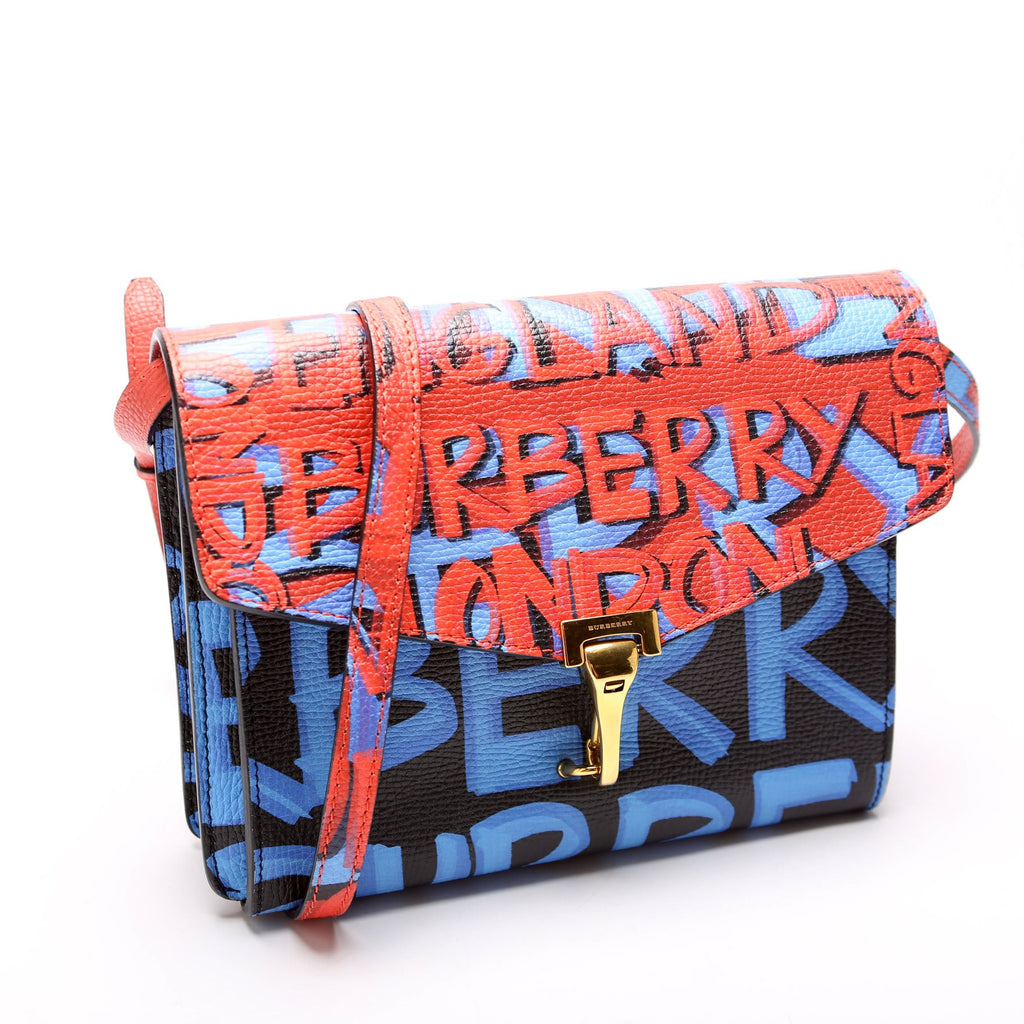 4072491 Graffiti Leather Macken Crossbody Red/Blue