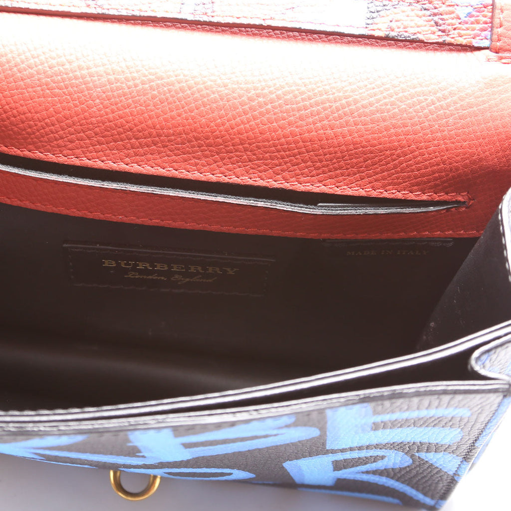 4072491 Graffiti Leather Macken Crossbody Red/Blue