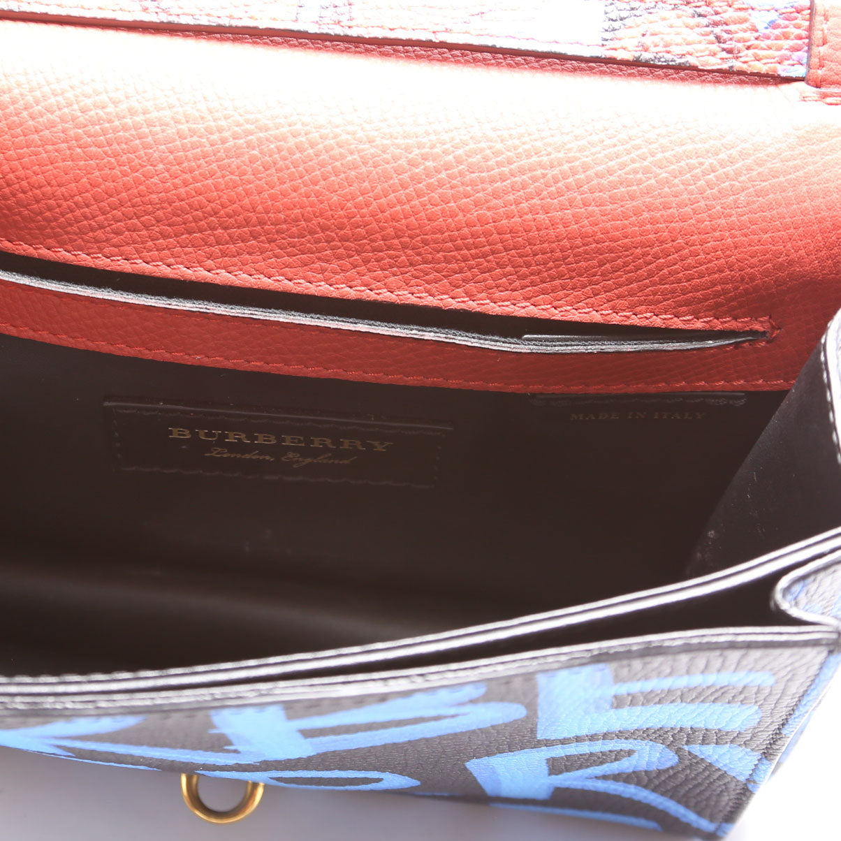 4072491 Graffiti Leather Macken Crossbody Red/Blue