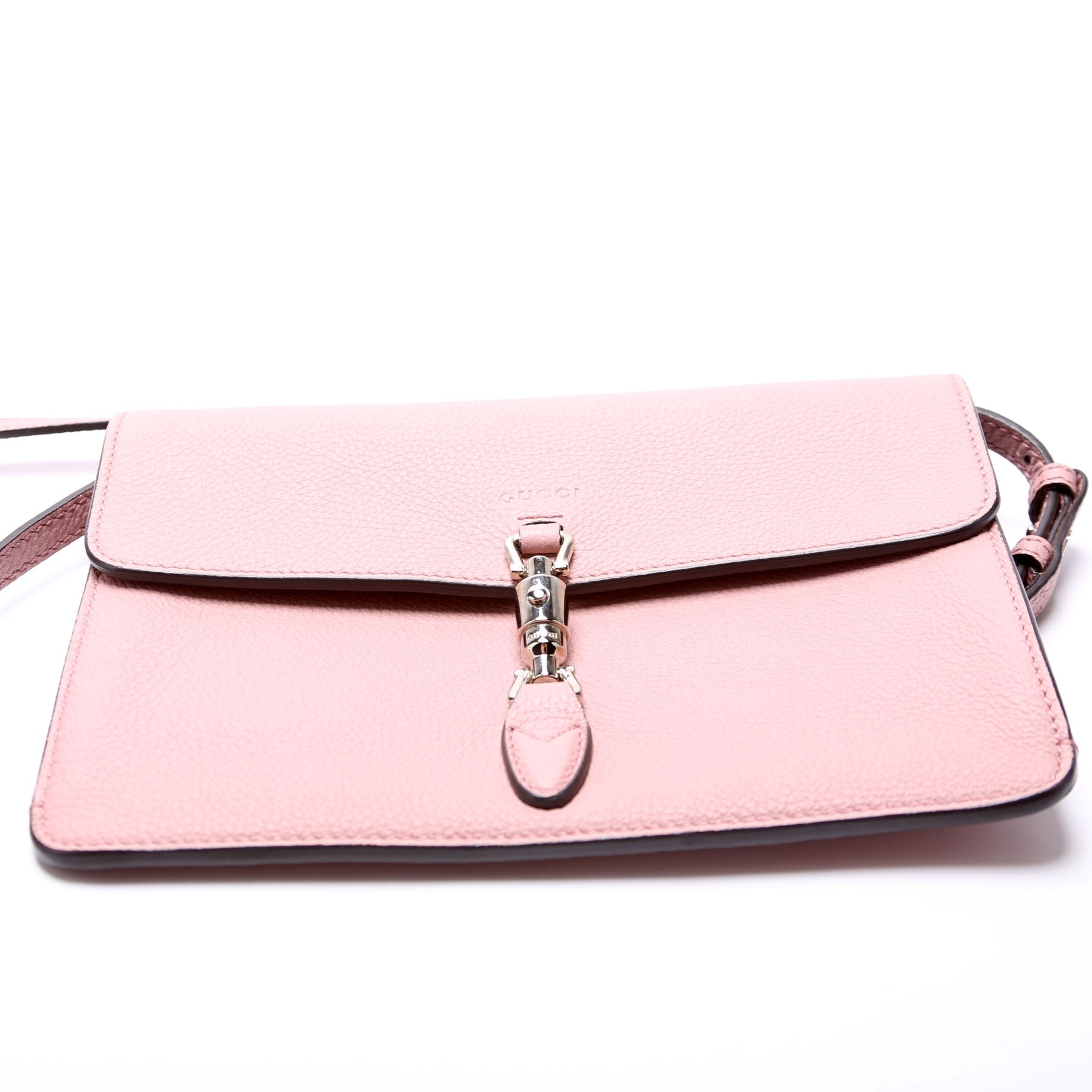 364435 Jackie Small 2-Way Flap Clutch Pink