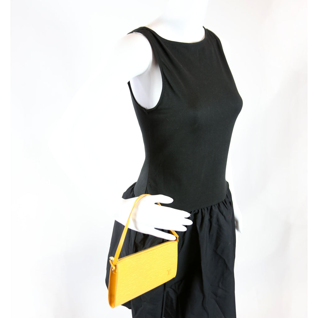 Pochette Accessories Epi Yellow