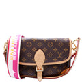 Diane NM Satchel Monogram Pink