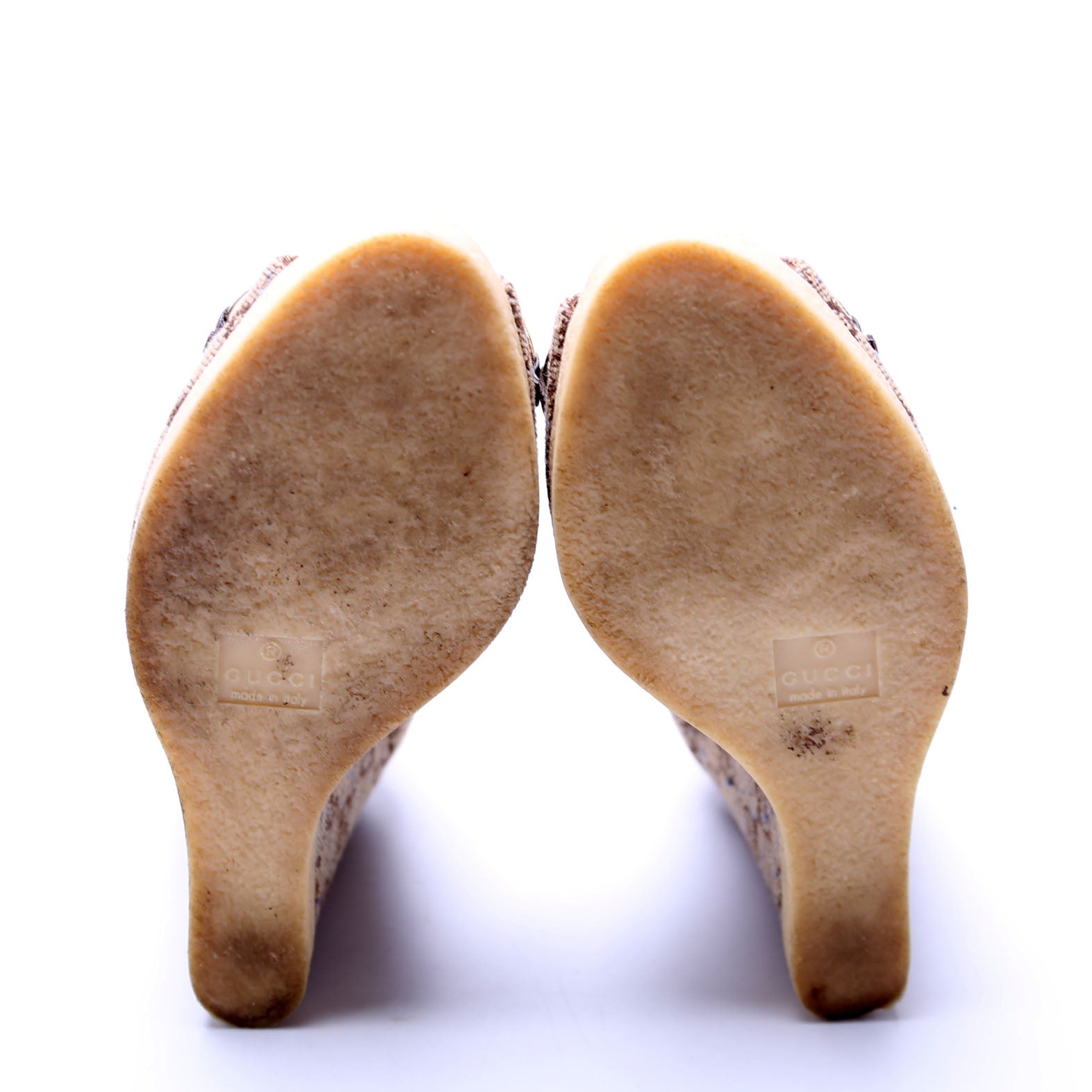 Horsebit Open Toe Wedge Pumps Size 36