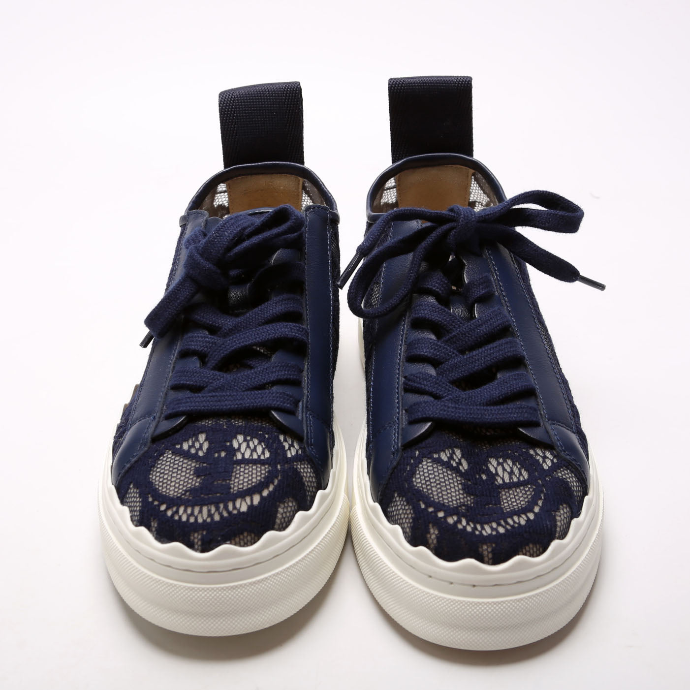 Lauren Lace Sneakers Size 38 Navy