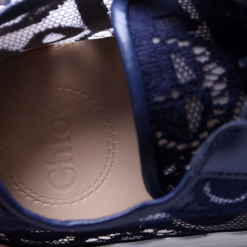 Lauren Lace Sneakers Size 38 Navy
