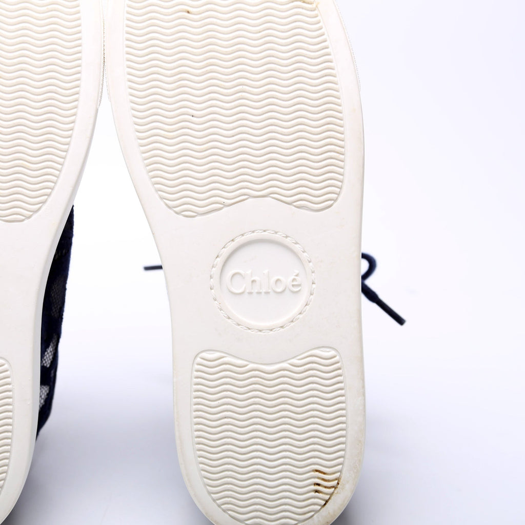 Lauren Lace Sneakers Size 38 Navy