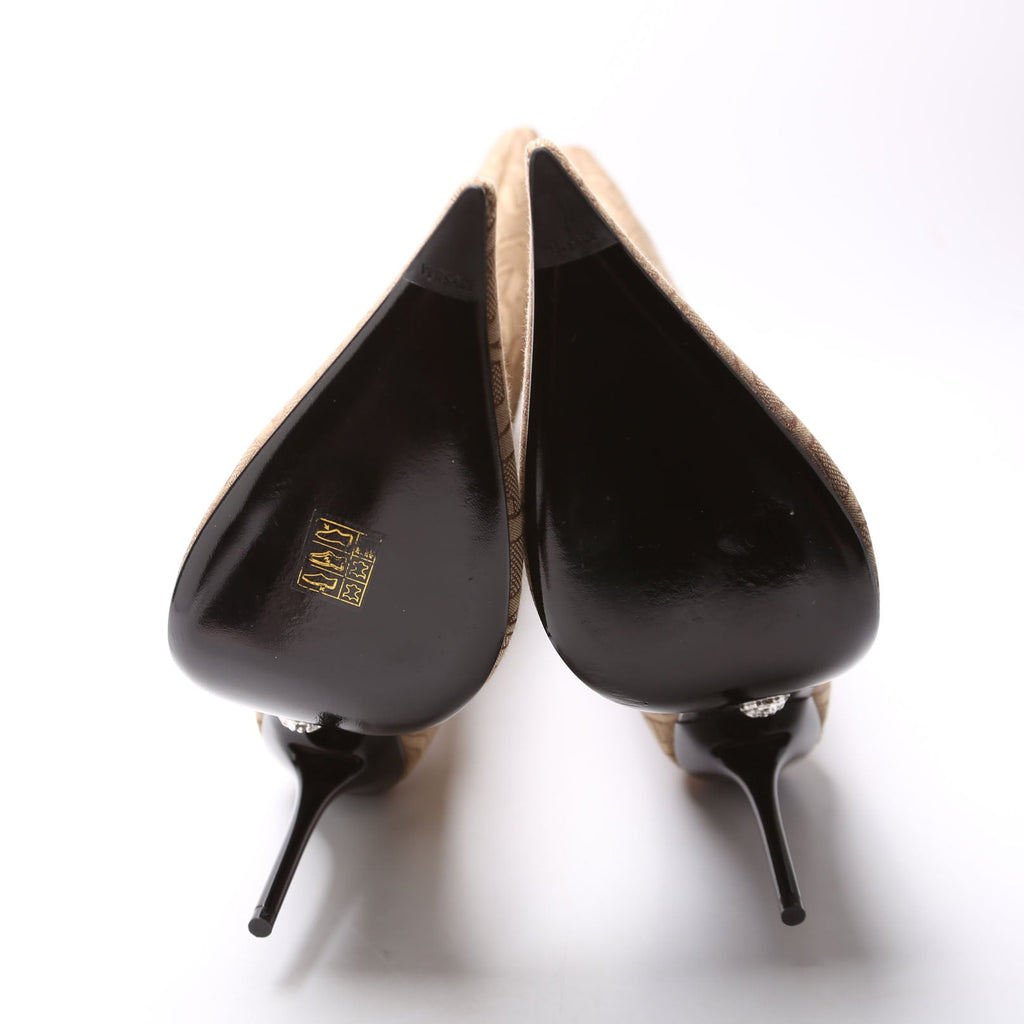 Logo All Over Knee-High Boots Size 40