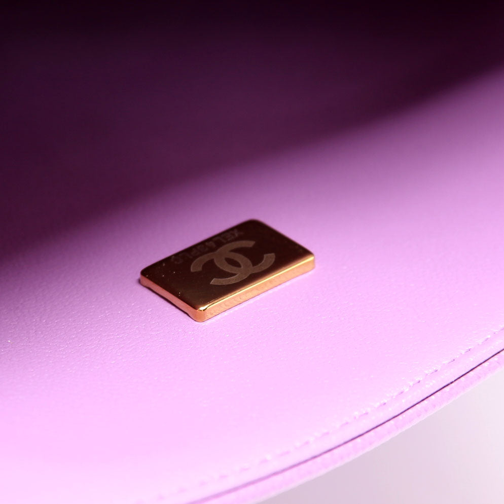 Classic Flap Jumbo Caviar RFID Purple