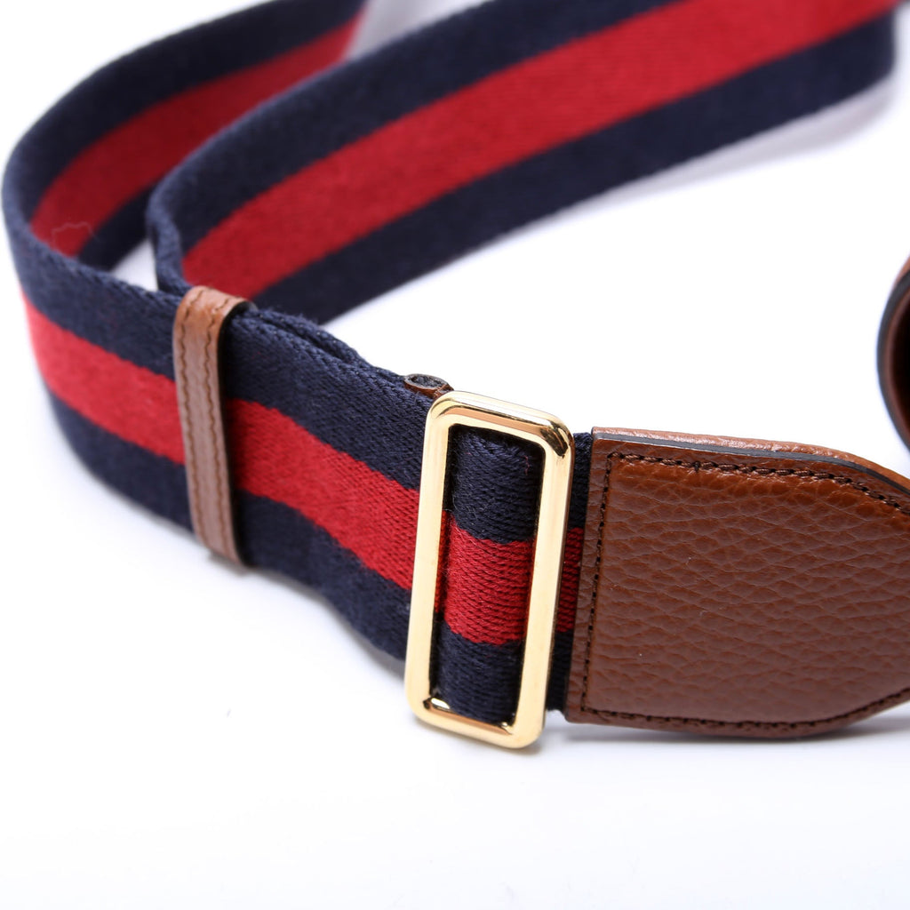 658574 1955 Horsebit Mini Bag Blue/Brown