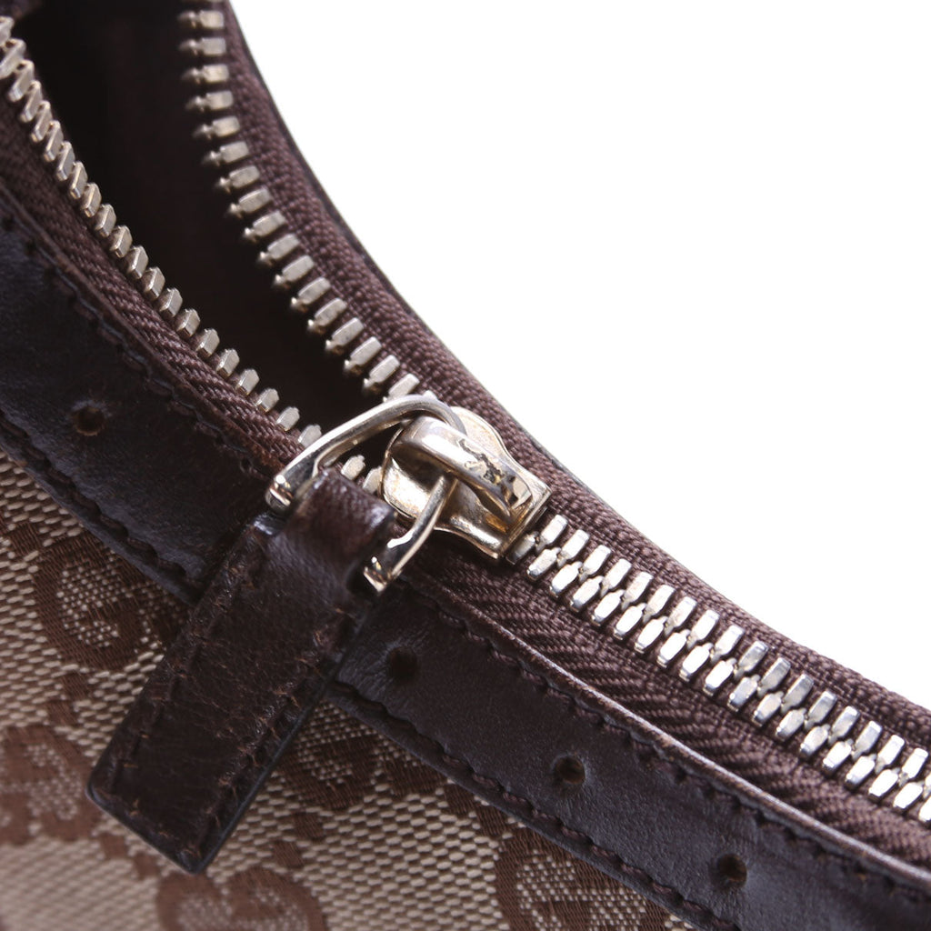 114369 GG Supreme Web Reins Hobo Brown