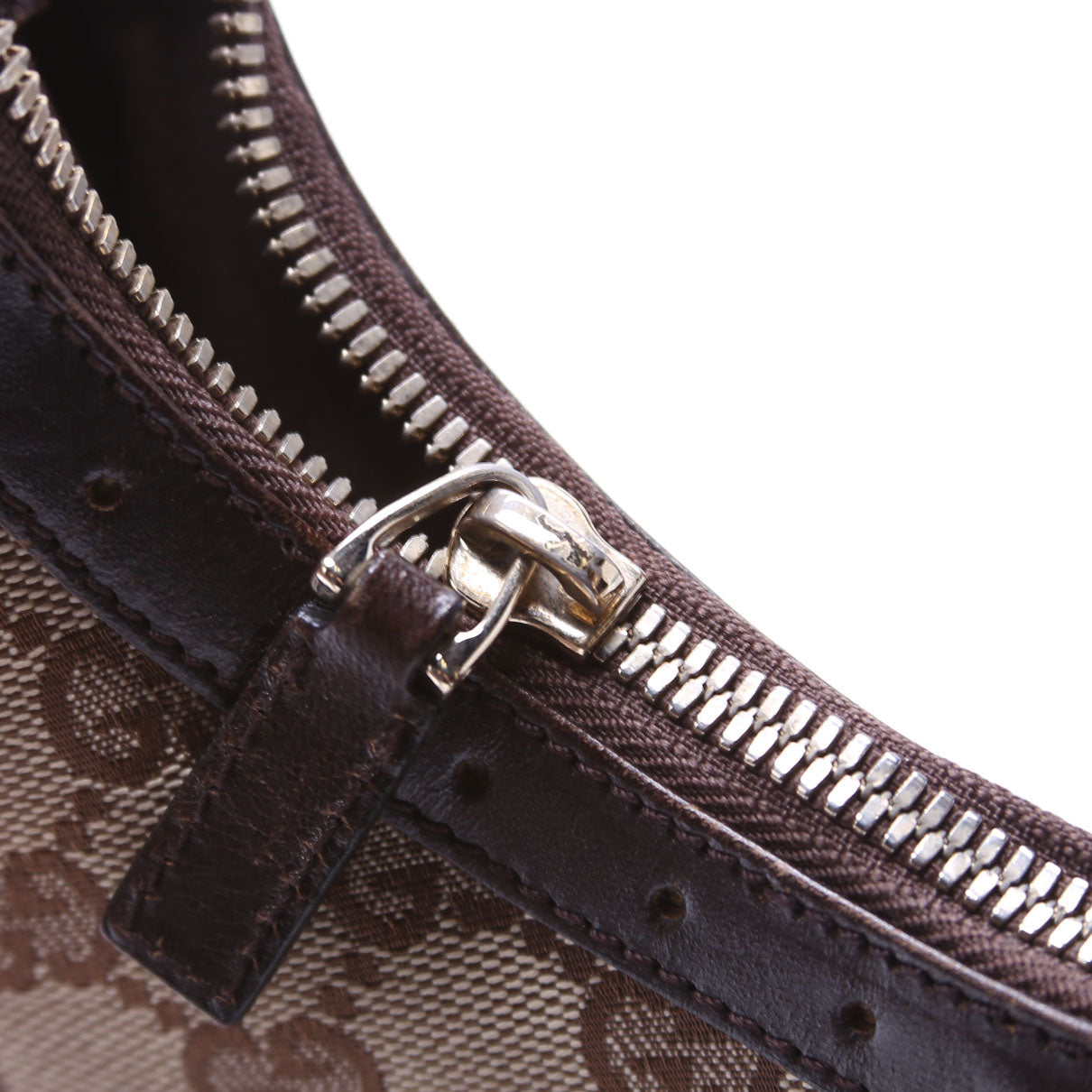 114369 GG Supreme Web Reins Hobo Brown
