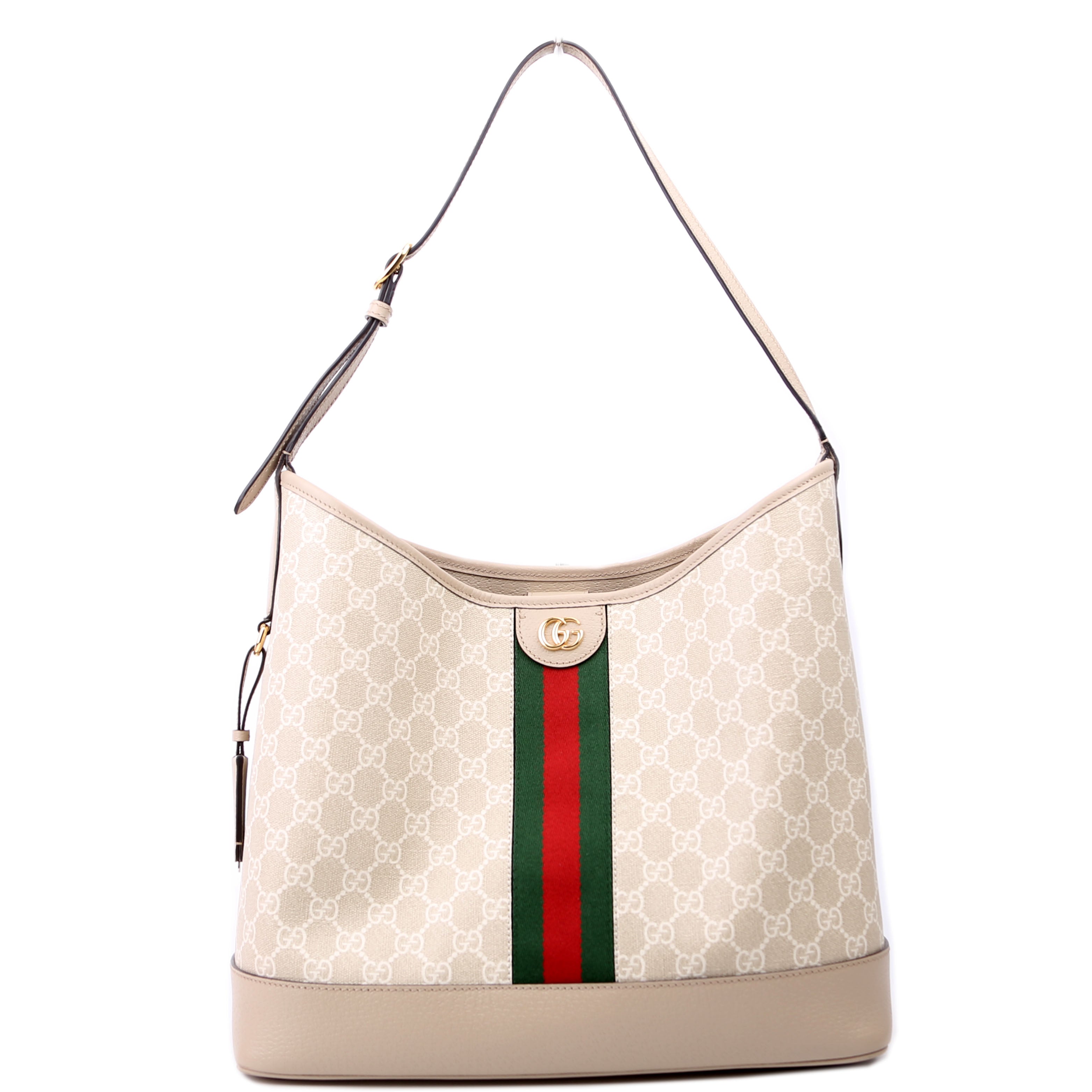 781392 GG Supreme Ophidia Shoulder Large Tan