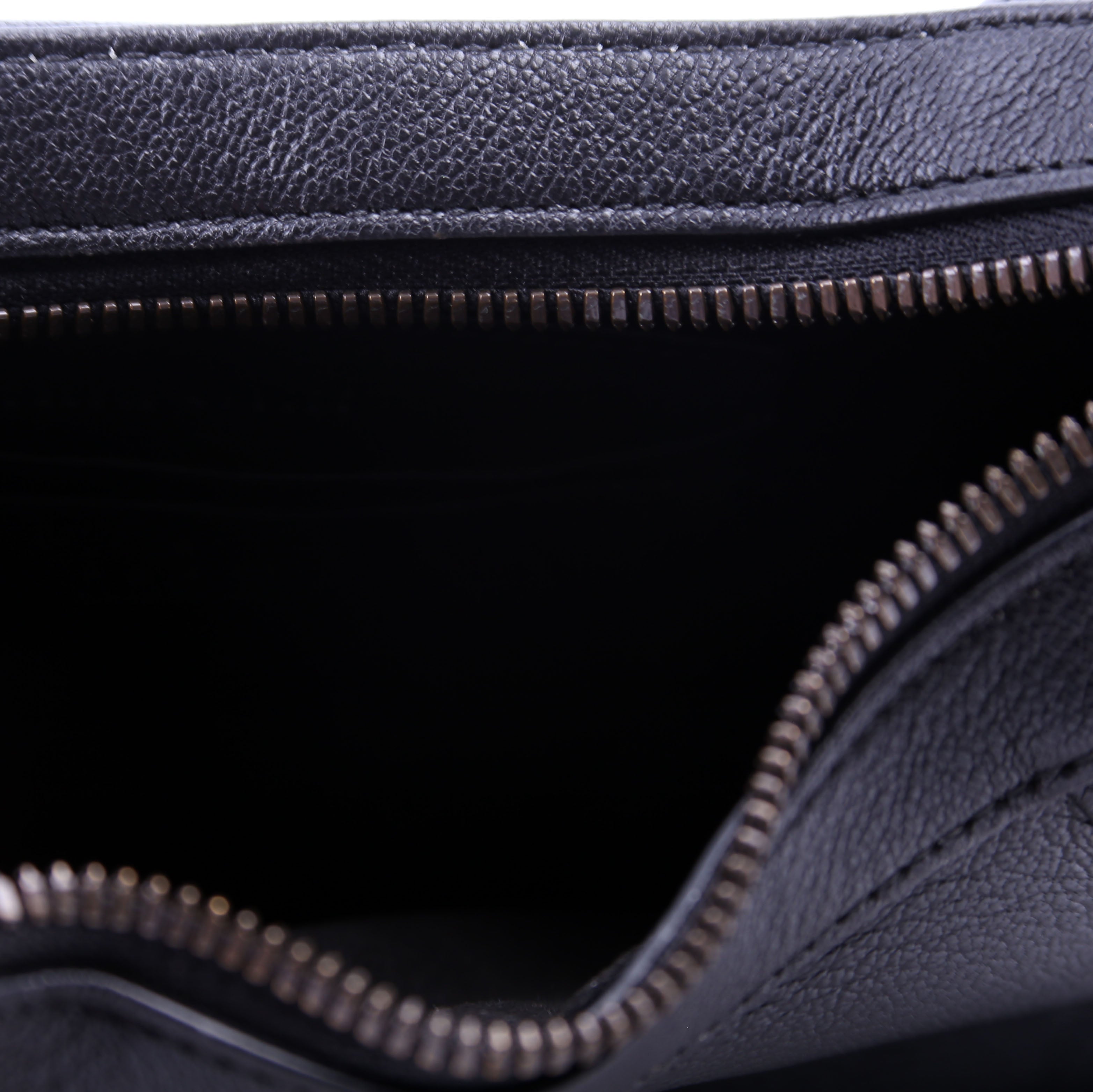 731817 Aphrodite Leather Small Shoulder Black