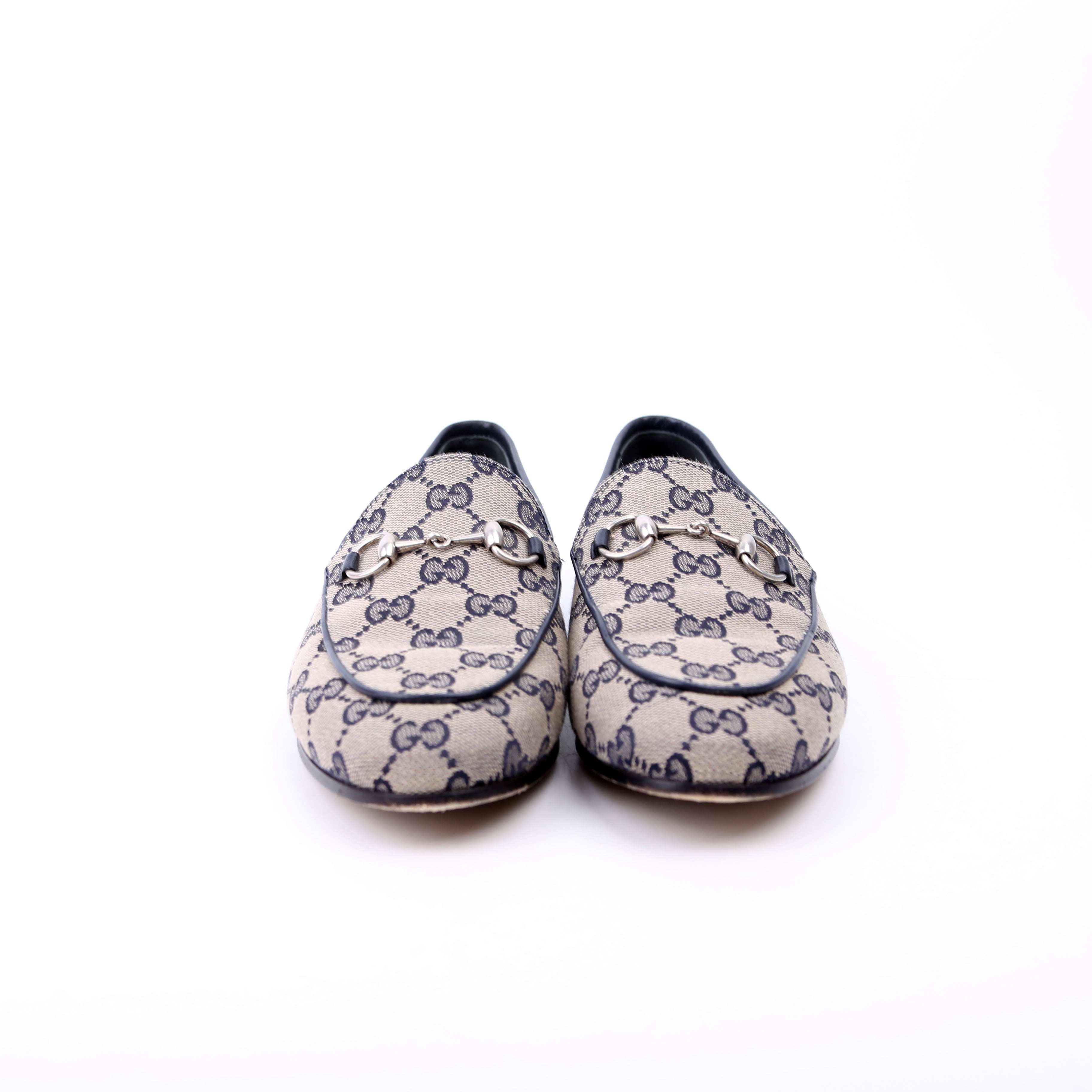Jordaan GG Canvas Loafers Size 37 Navy