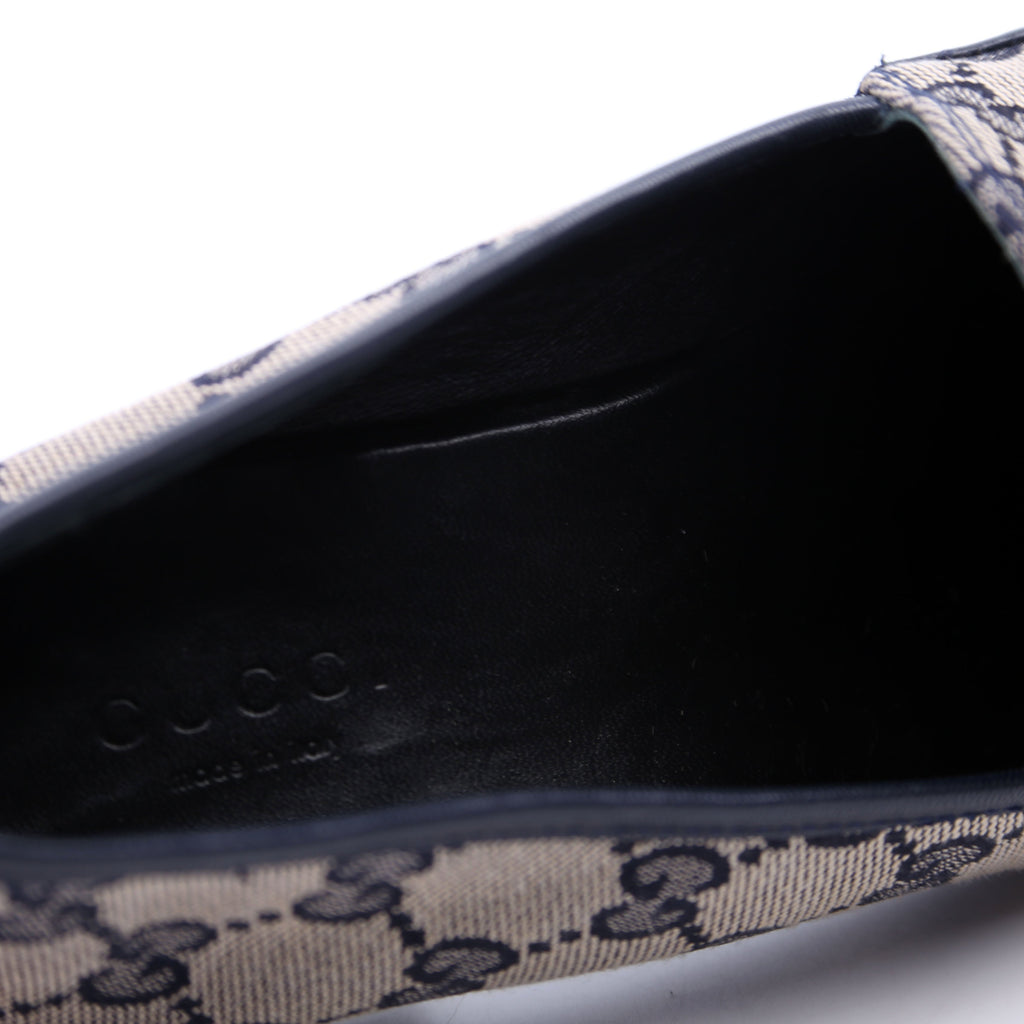 Jordaan GG Canvas Loafers Size 37 Navy