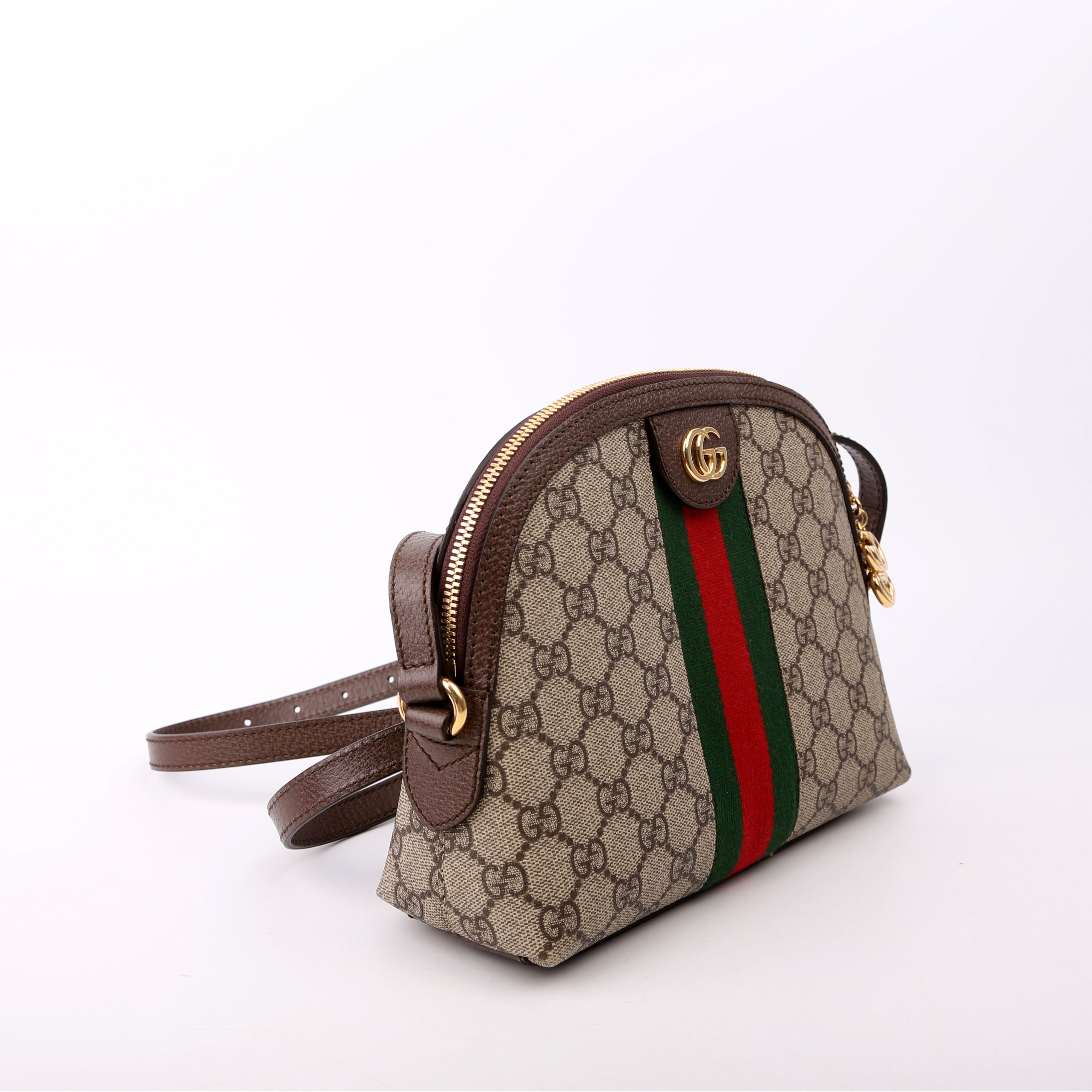 499621 Ophidia GG Small Crossbody Brown