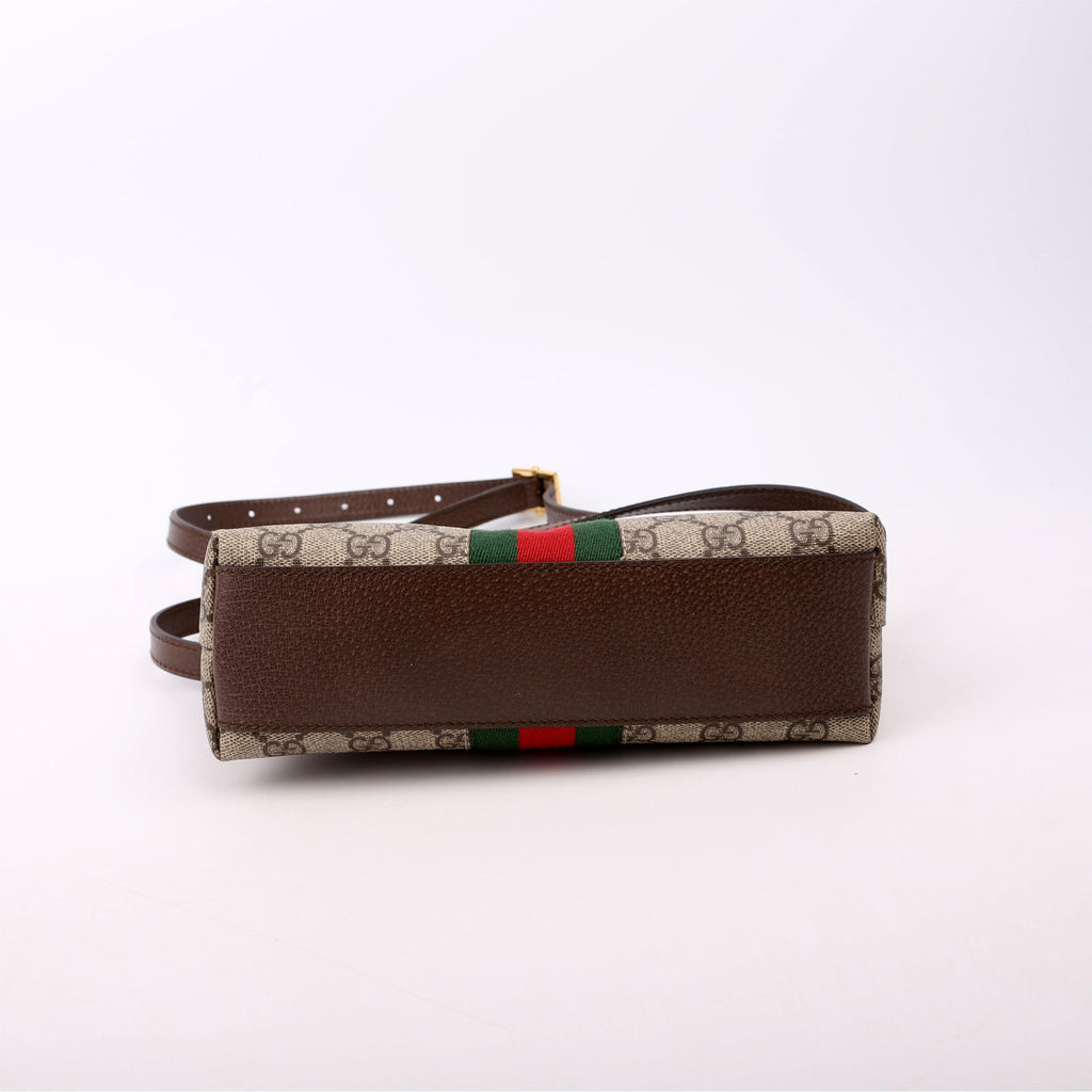499621 Ophidia GG Small Crossbody Brown