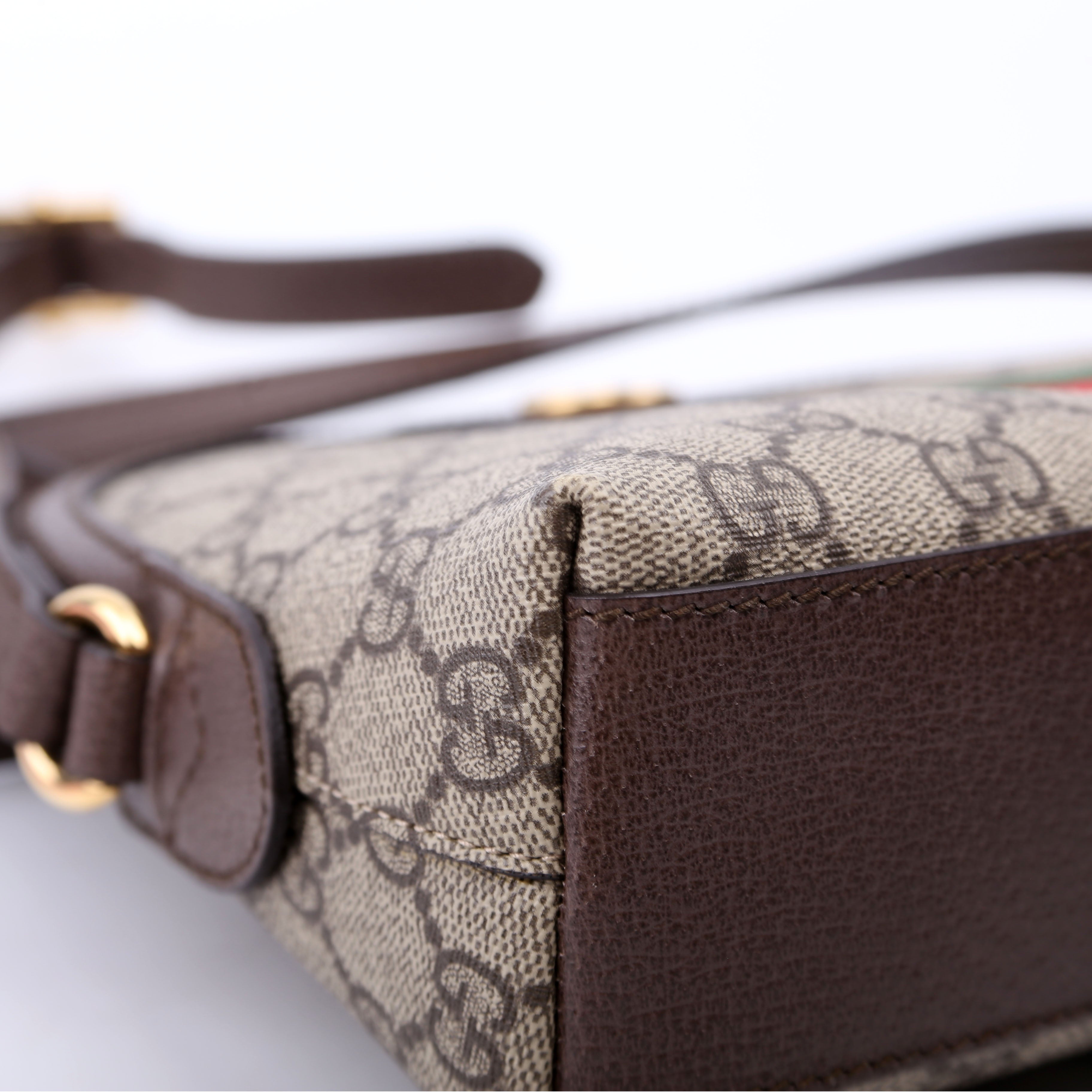 499621 Ophidia GG Small Crossbody Brown