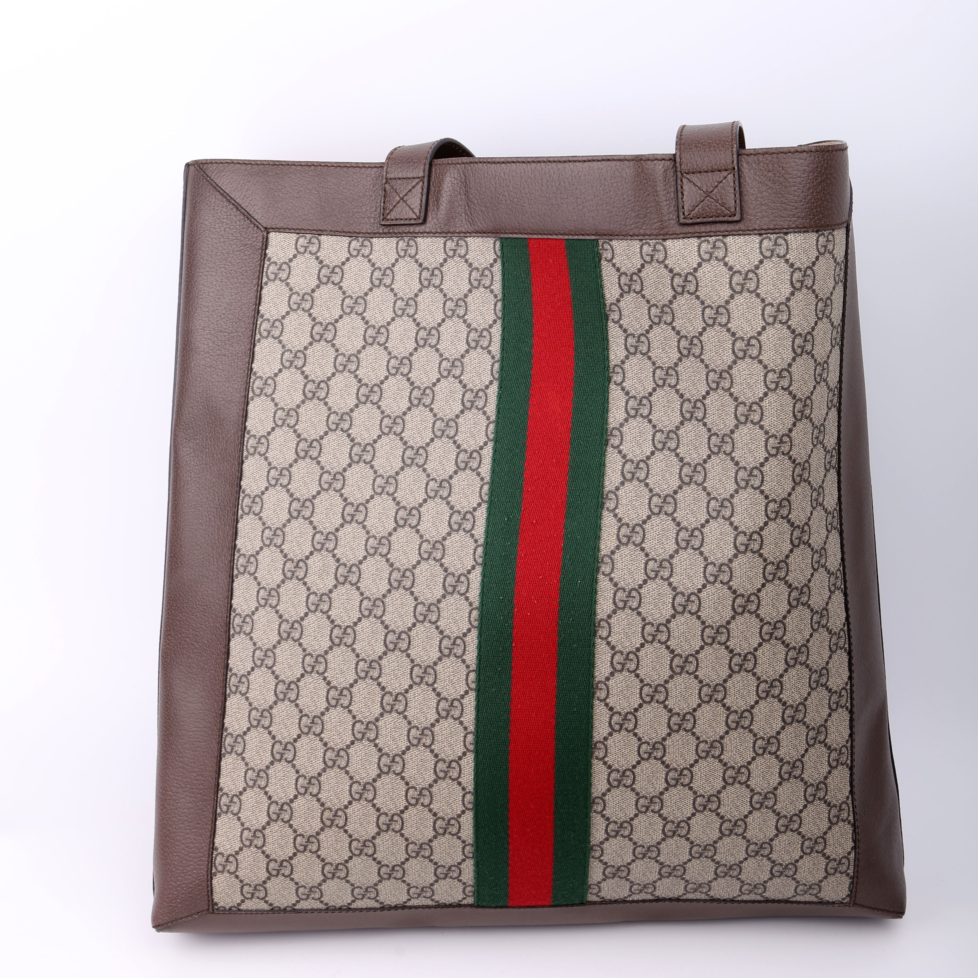 Gucci 519335 Ophidia Soft GG Supreme Large Tote Brown
