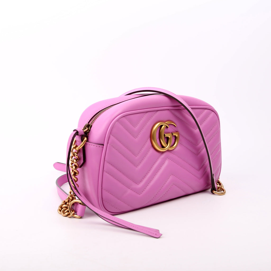 447632 Marmont Small Leather Camera Purple